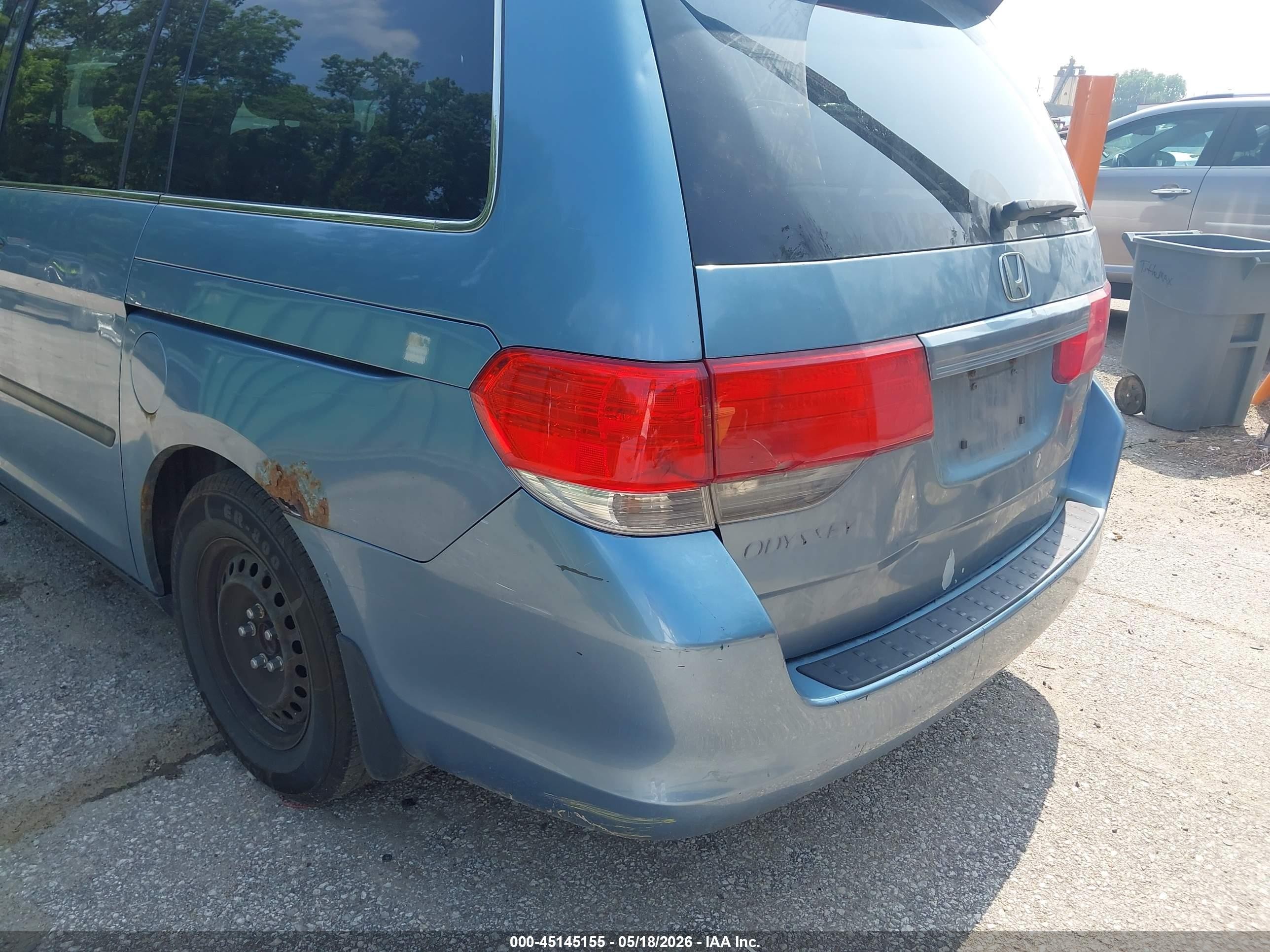 2009 Honda Odyssey Lx Синий vin: 5FNRL38279B028141