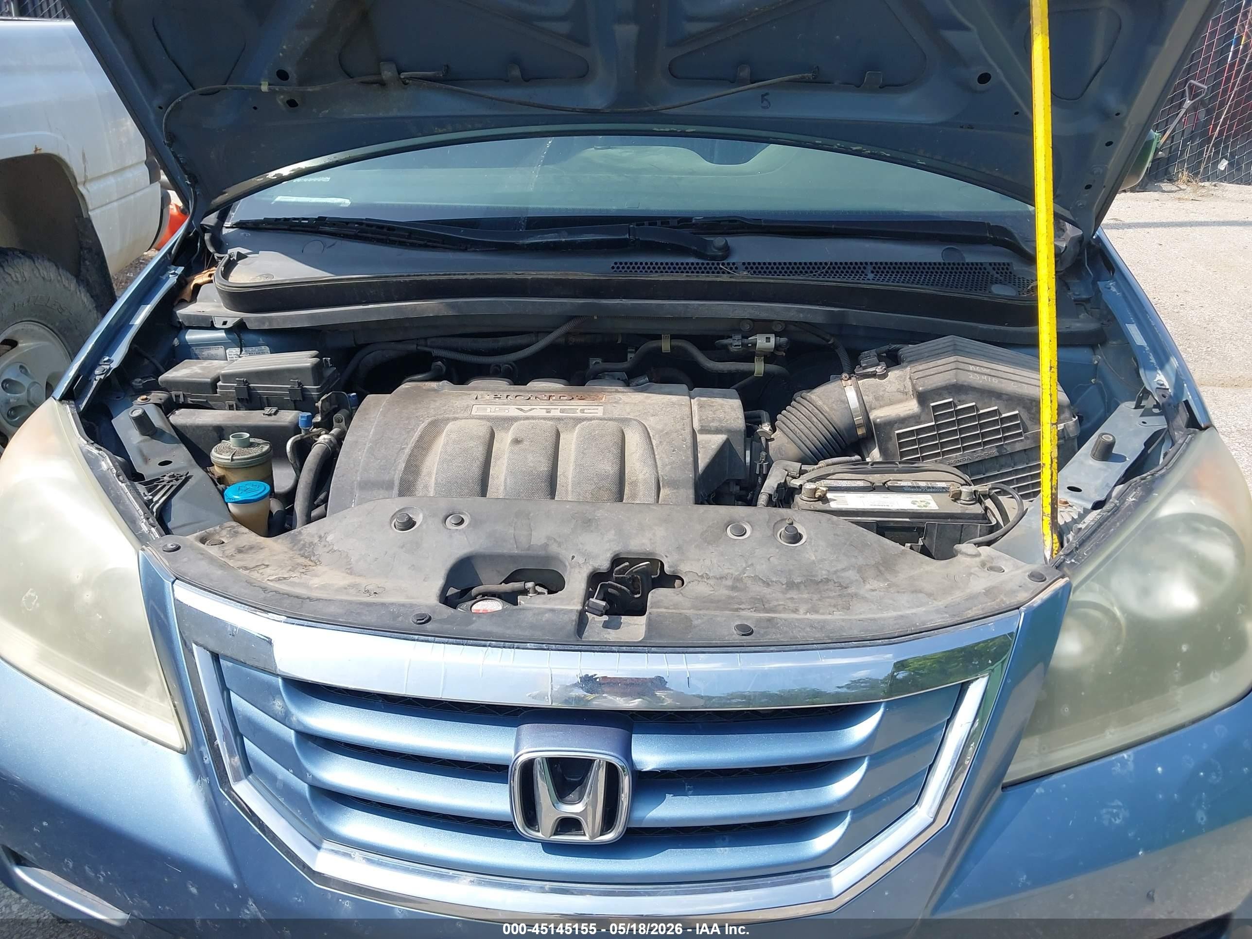 2009 Honda Odyssey Lx Синий vin: 5FNRL38279B028141