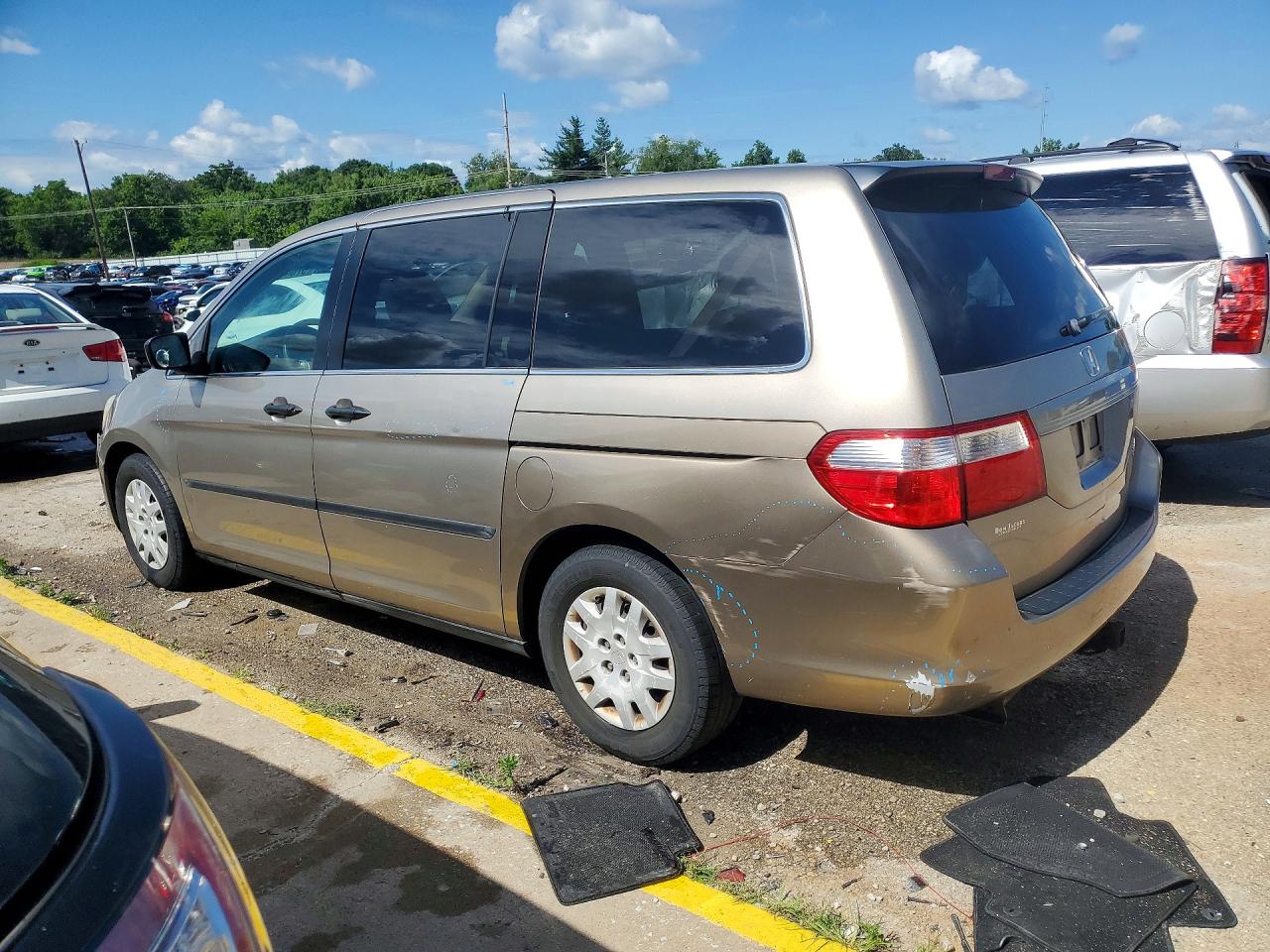 2005 Honda Odyssey Lx Tan vin: 5FNRL38285B099438