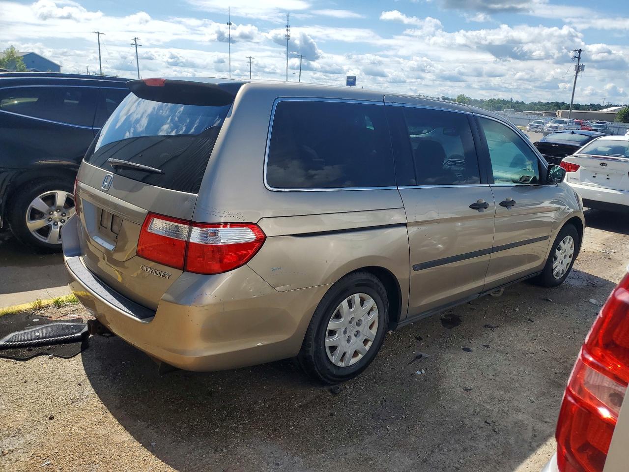 2005 Honda Odyssey Lx Tan vin: 5FNRL38285B099438