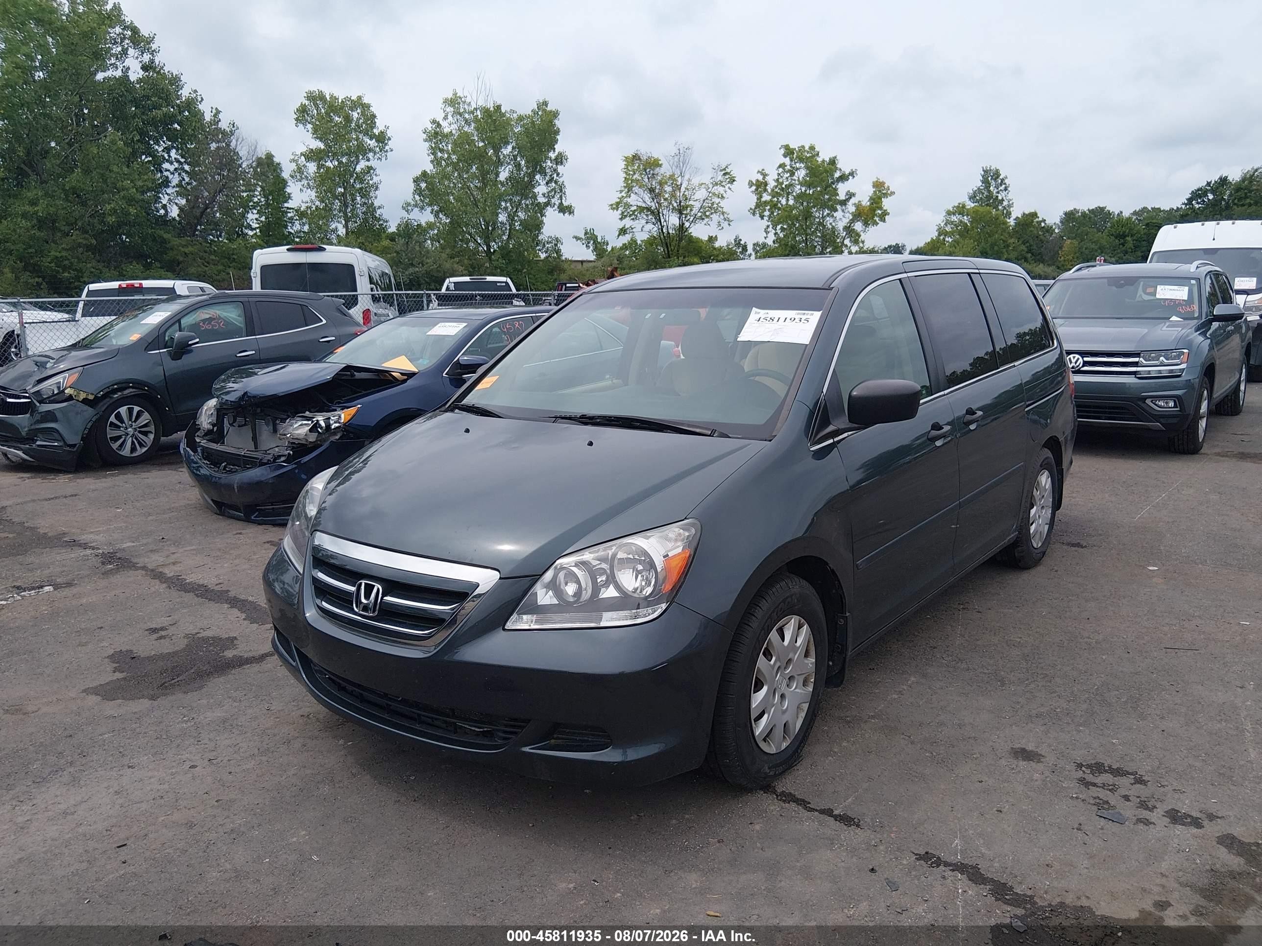 2006 Honda Odyssey Lx Blue vin: 5FNRL38286B101559