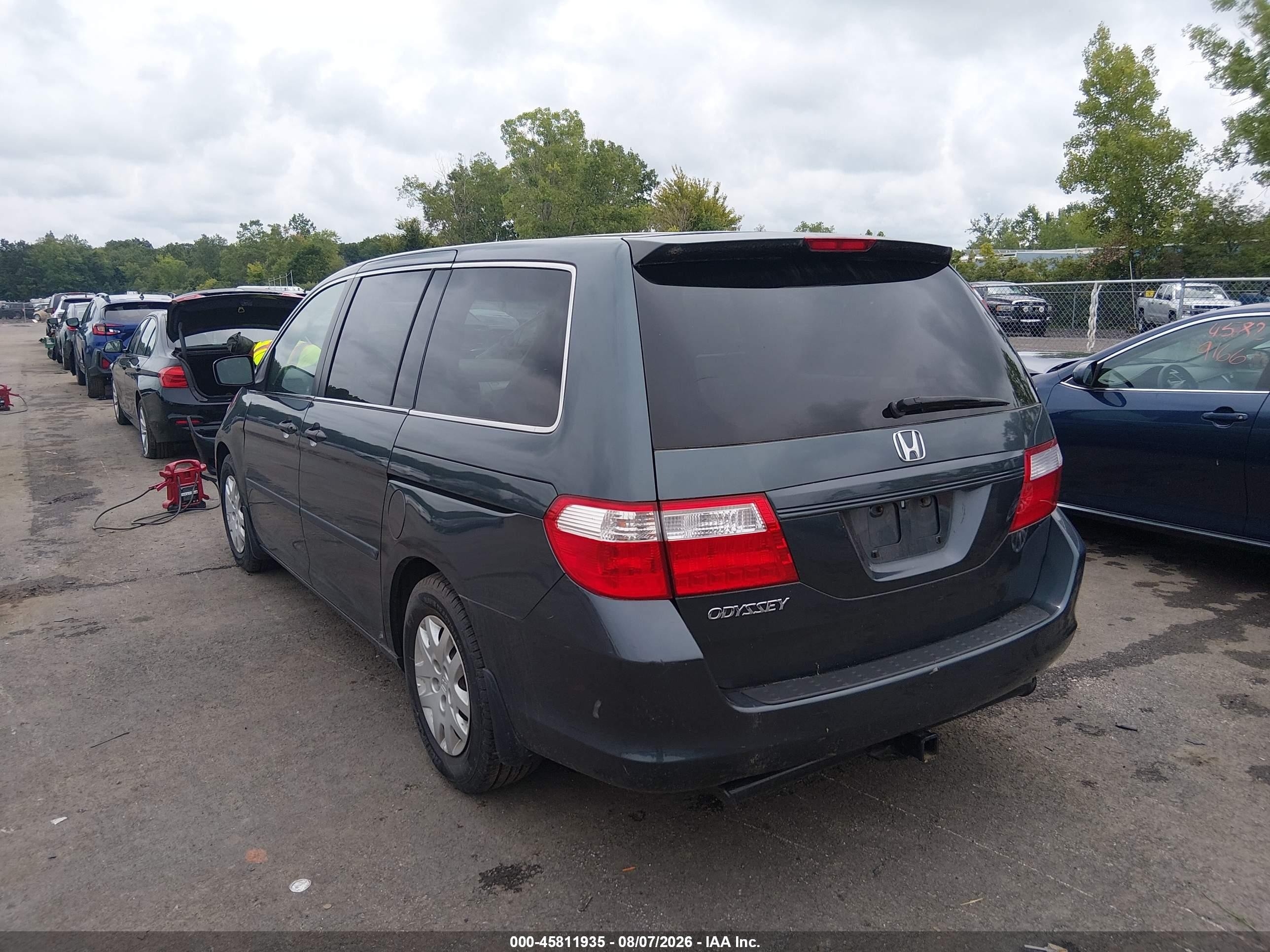 2006 Honda Odyssey Lx Blue vin: 5FNRL38286B101559