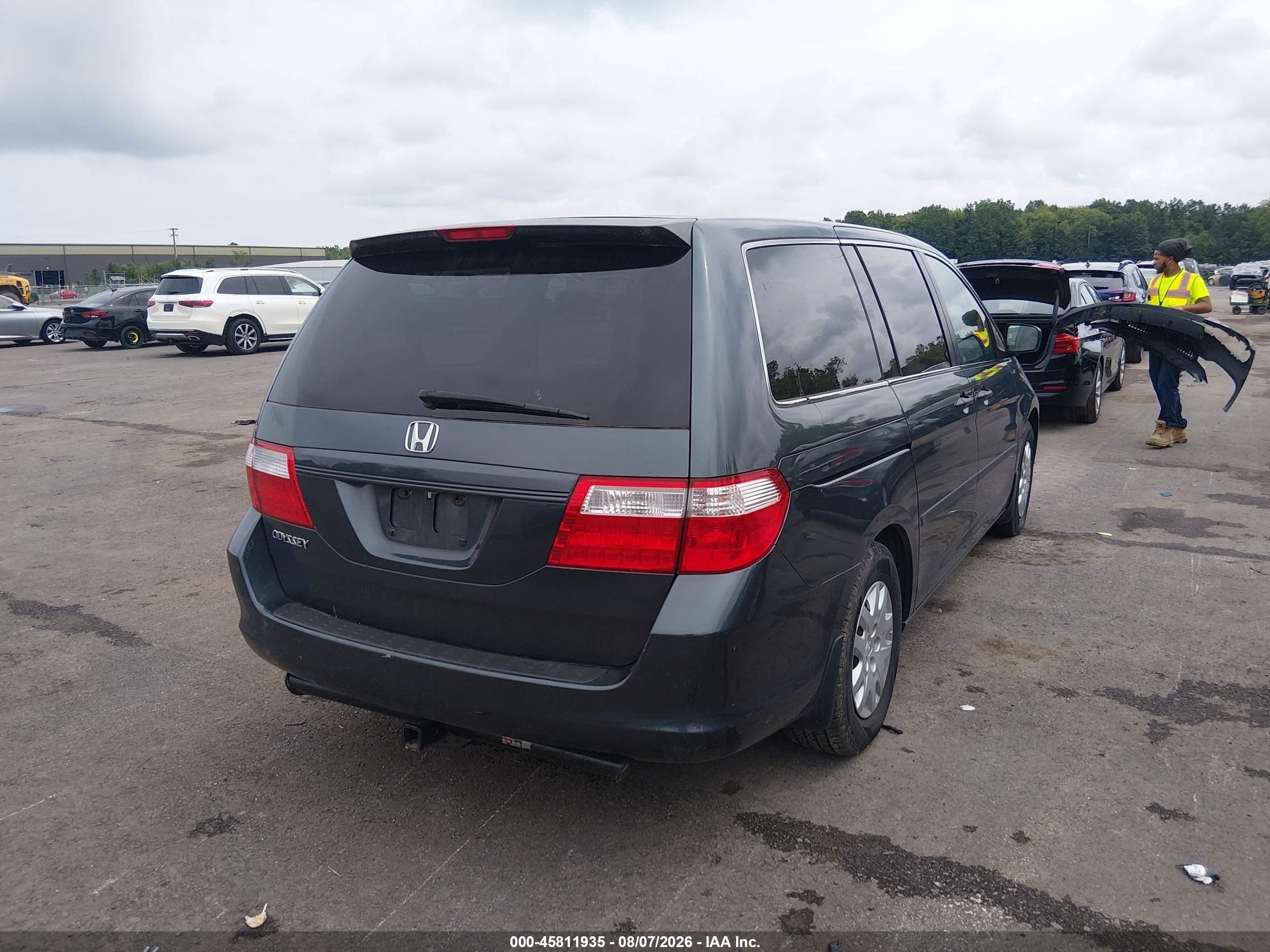 2006 Honda Odyssey Lx Blue vin: 5FNRL38286B101559
