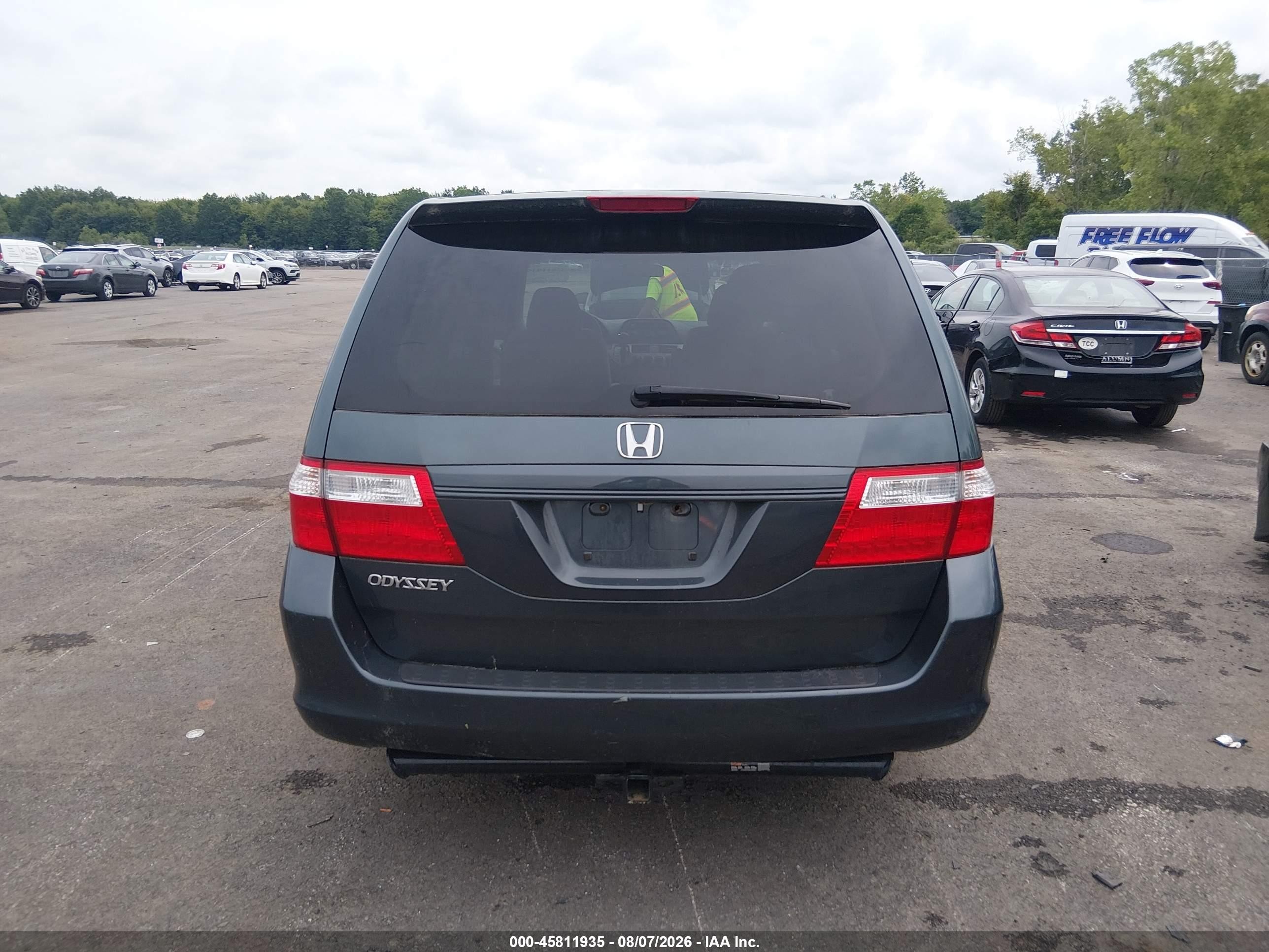 2006 Honda Odyssey Lx Blue vin: 5FNRL38286B101559