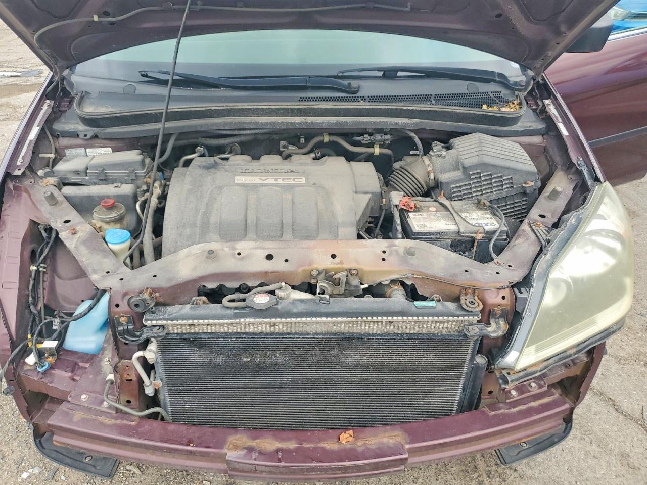 2007 Honda Odyssey Lx Темно-бордовый vin: 5FNRL38287B011670