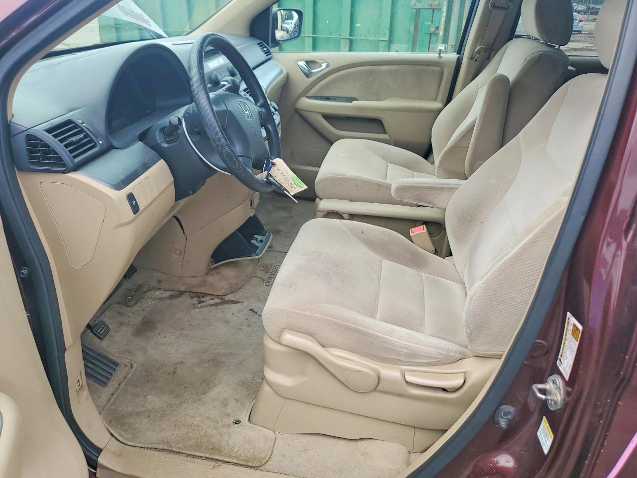 2007 Honda Odyssey Lx Темно-бордовый vin: 5FNRL38287B011670