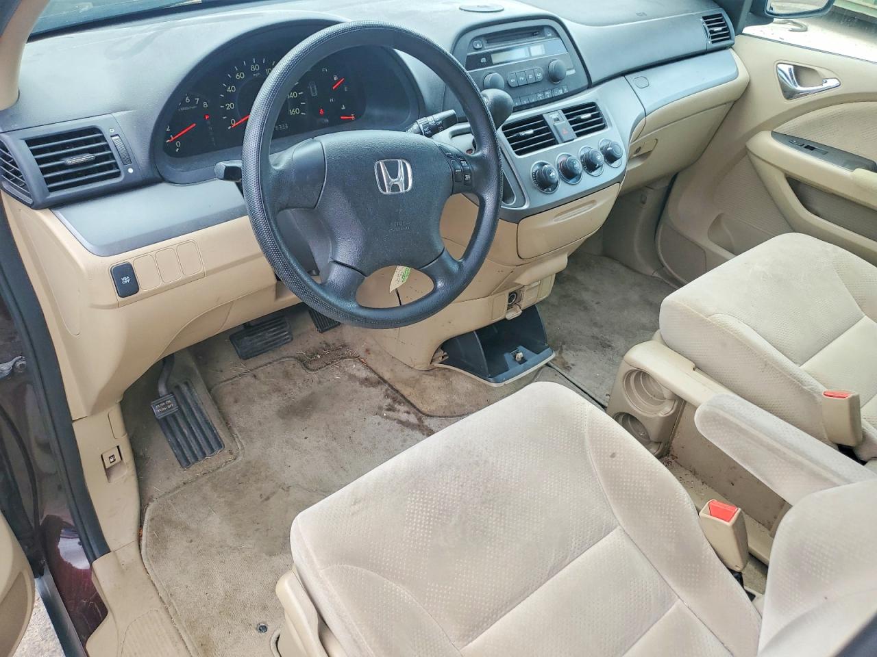 2007 Honda Odyssey Lx Темно-бордовый vin: 5FNRL38287B011670