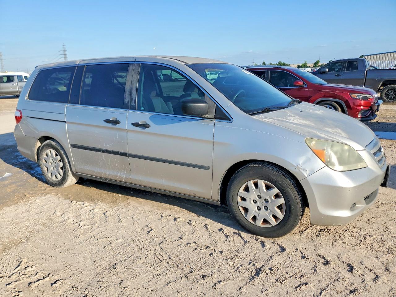 2007 Honda Odyssey Lx Silver vin: 5FNRL38287B077118
