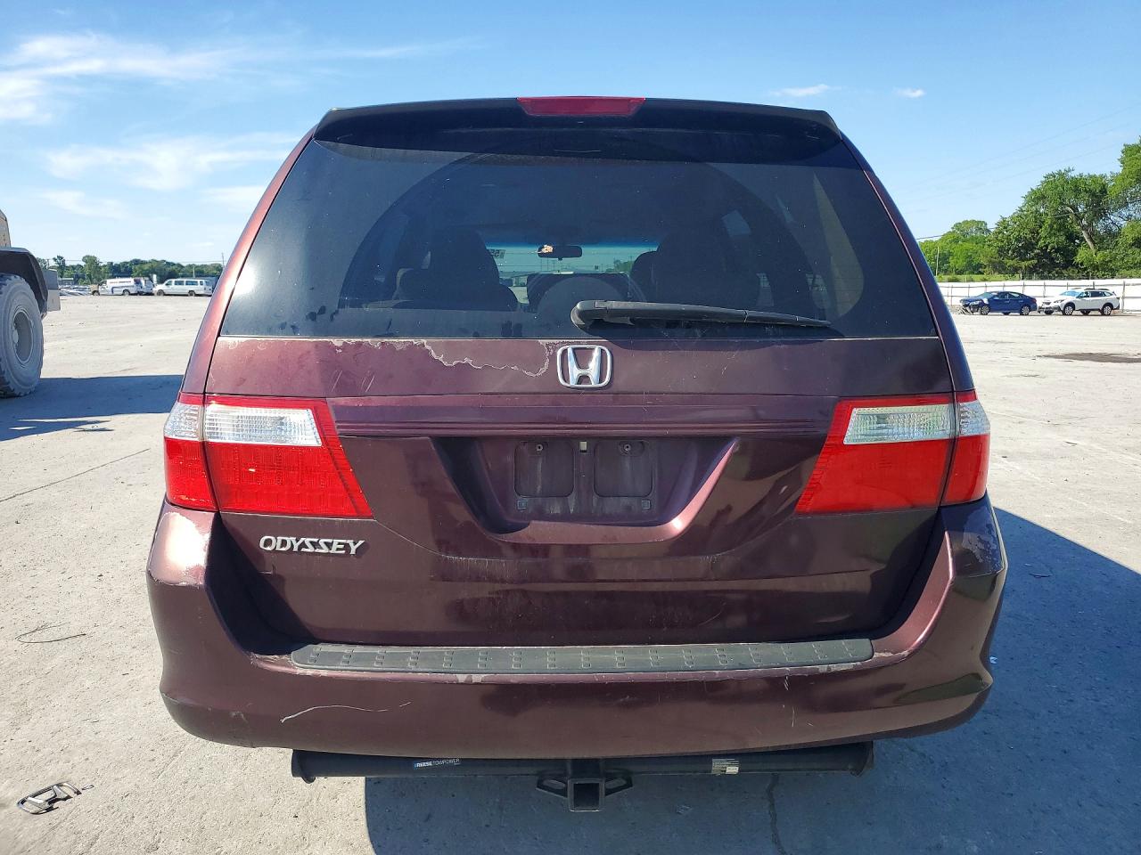 2007 Honda Odyssey Lx Maroon vin: 5FNRL38287B087616