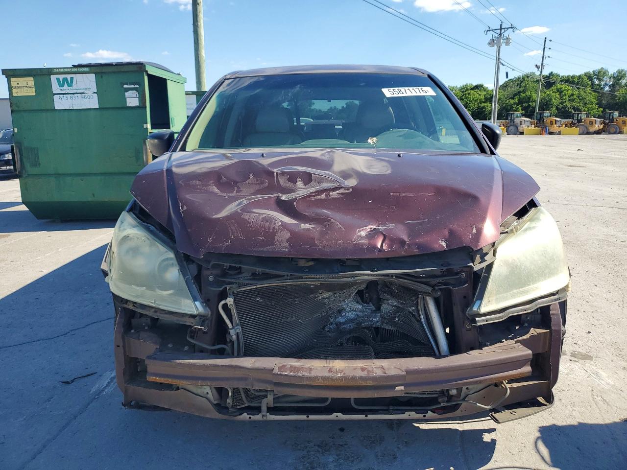 2007 Honda Odyssey Lx Maroon vin: 5FNRL38287B087616