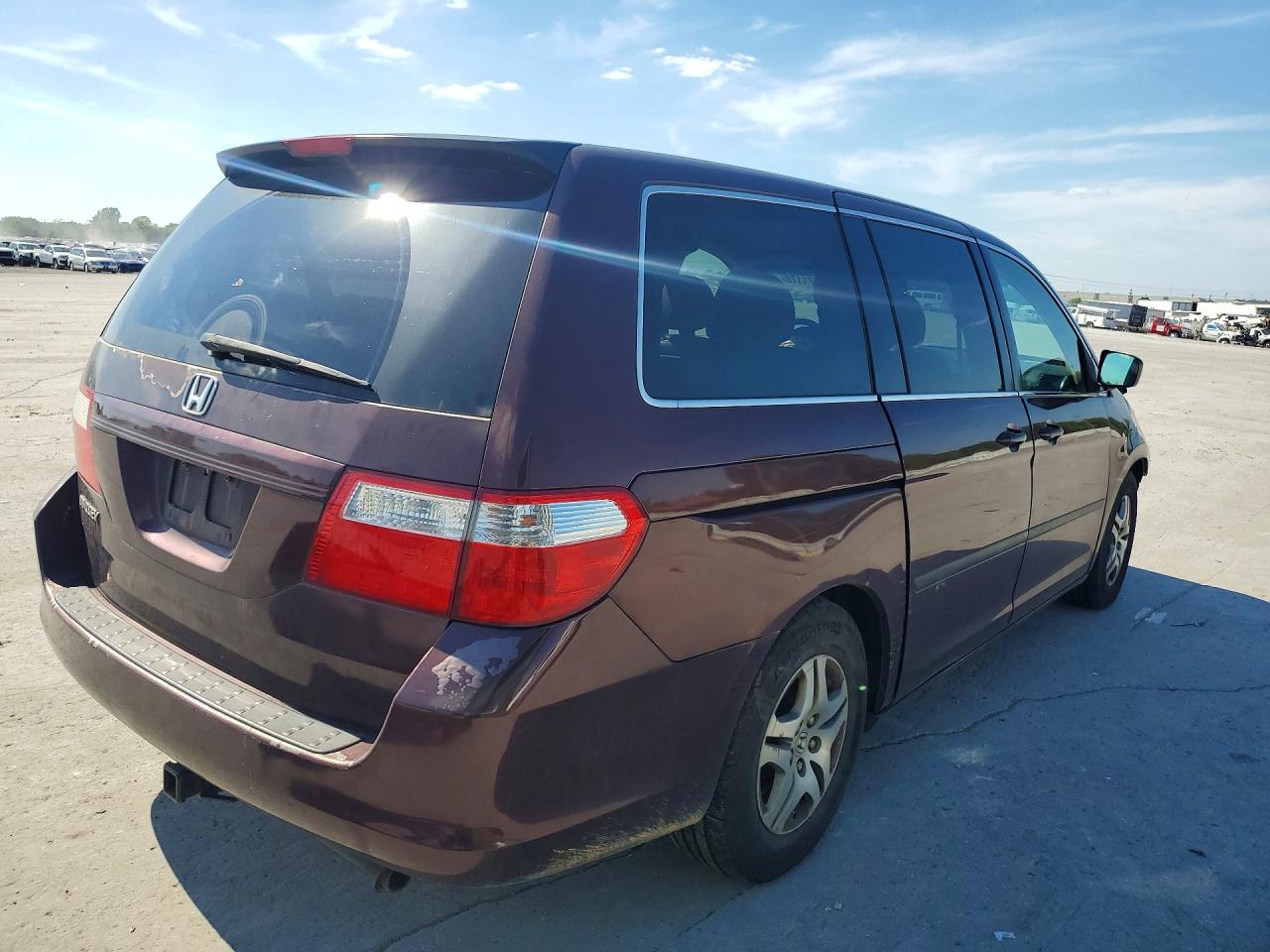 2007 Honda Odyssey Lx Maroon vin: 5FNRL38287B087616