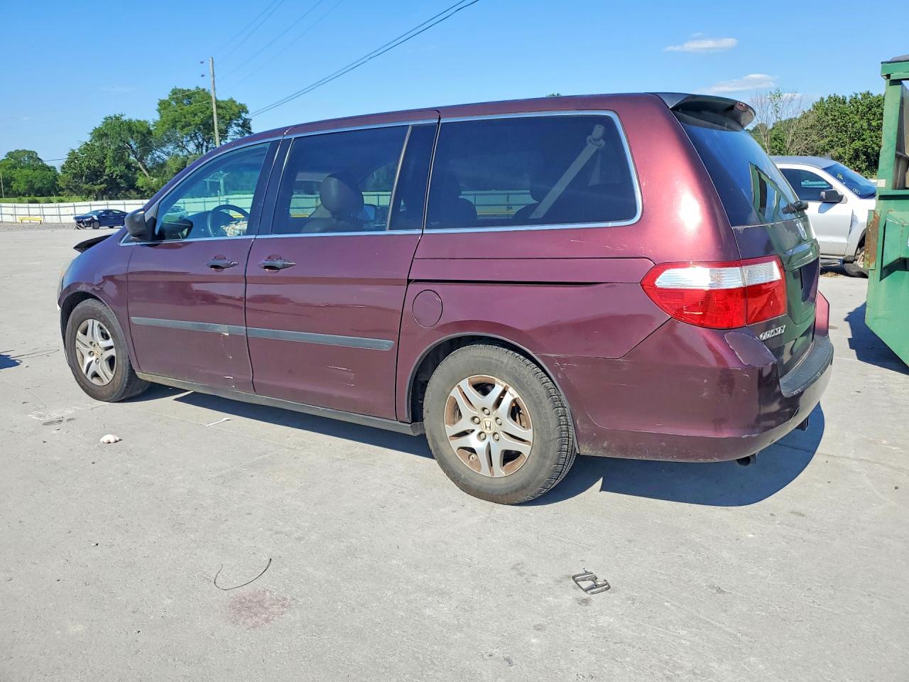 2007 Honda Odyssey Lx Maroon vin: 5FNRL38287B087616