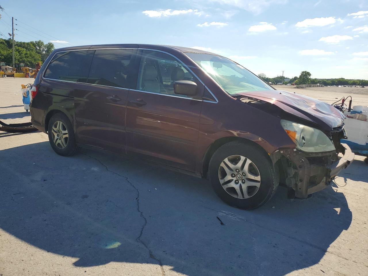 2007 Honda Odyssey Lx Maroon vin: 5FNRL38287B087616