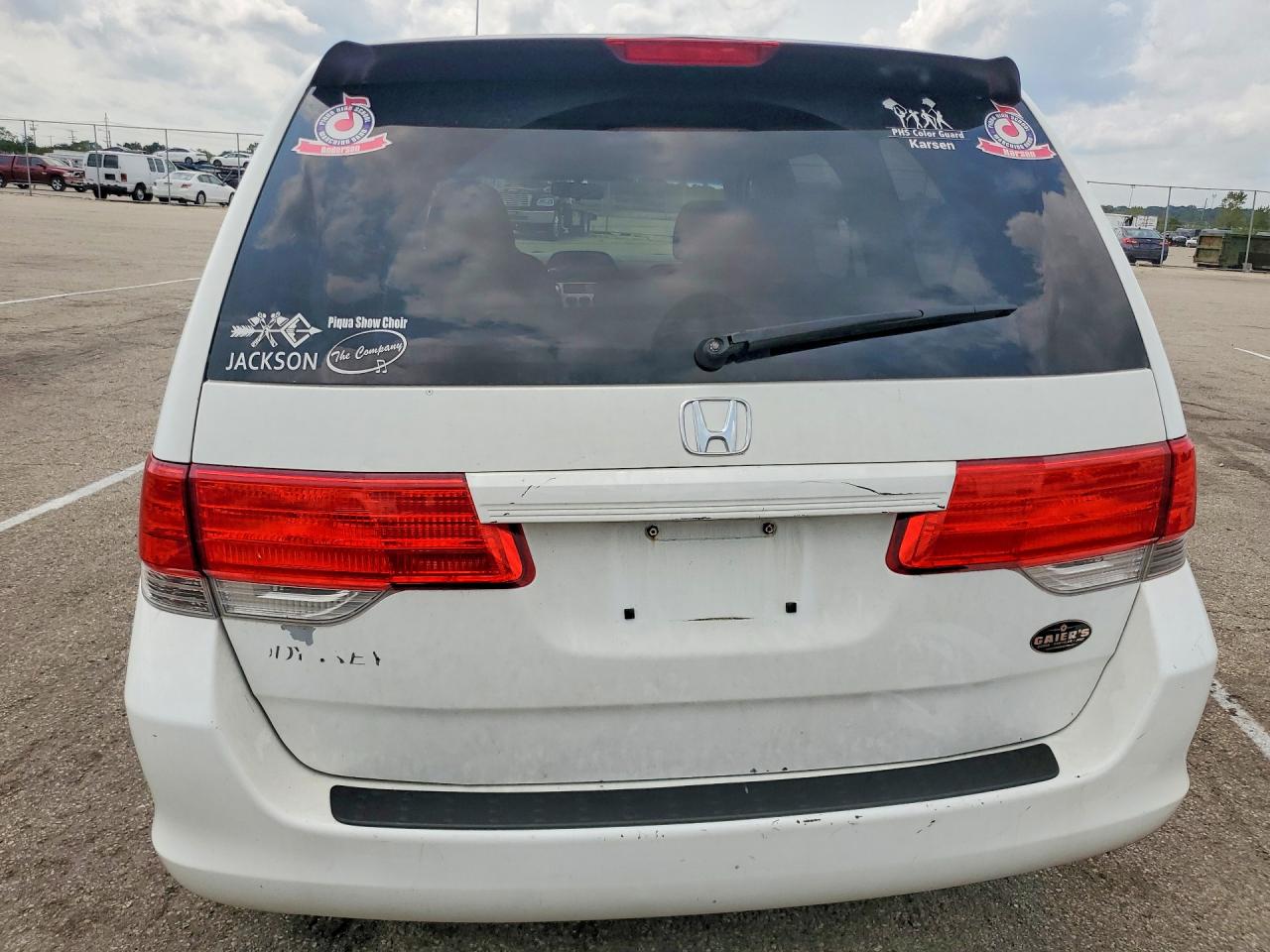 2008 Honda Odyssey Lx White vin: 5FNRL38288B042239