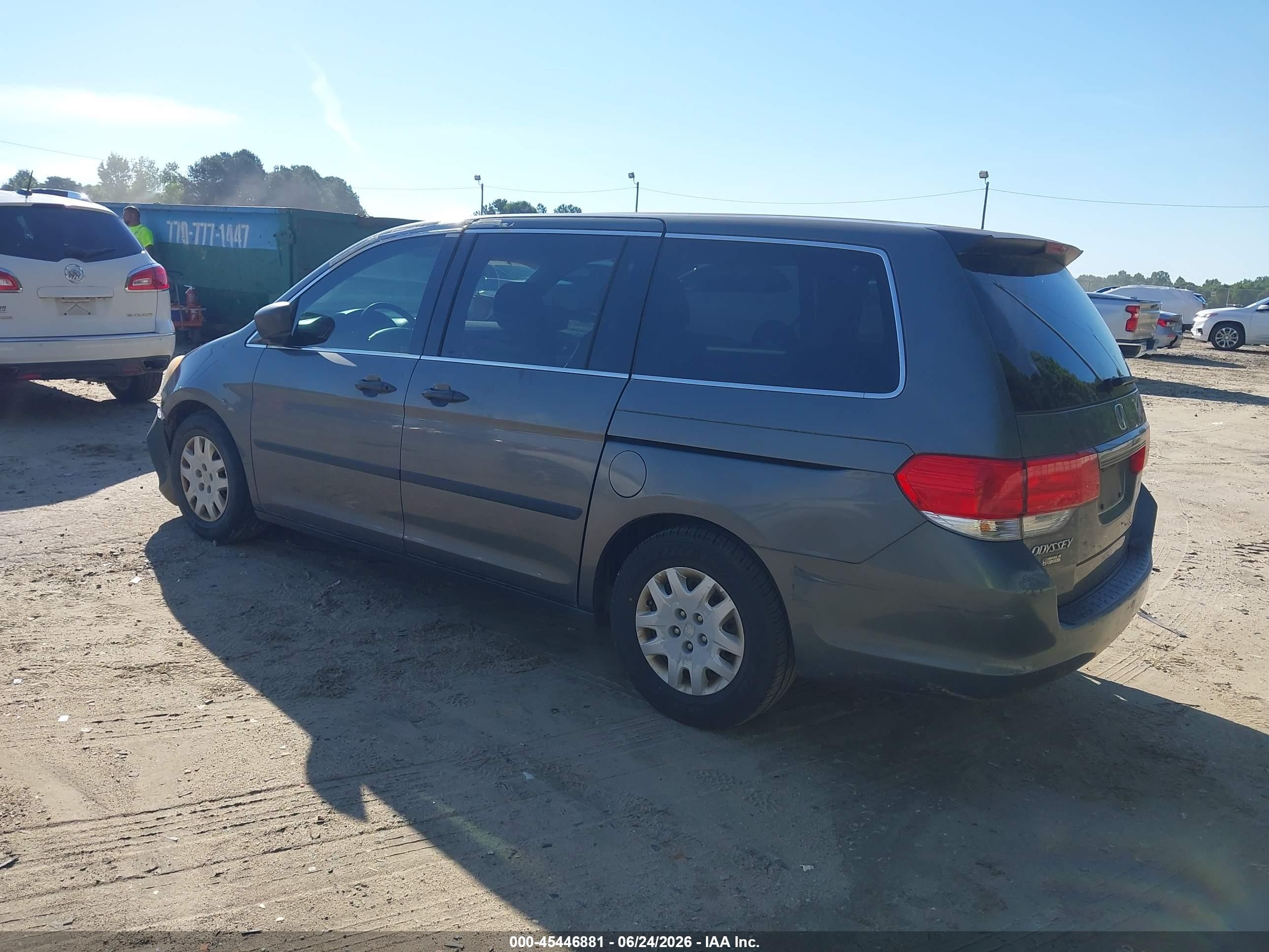 2008 Honda Odyssey Lx Gray vin: 5FNRL38288B076035