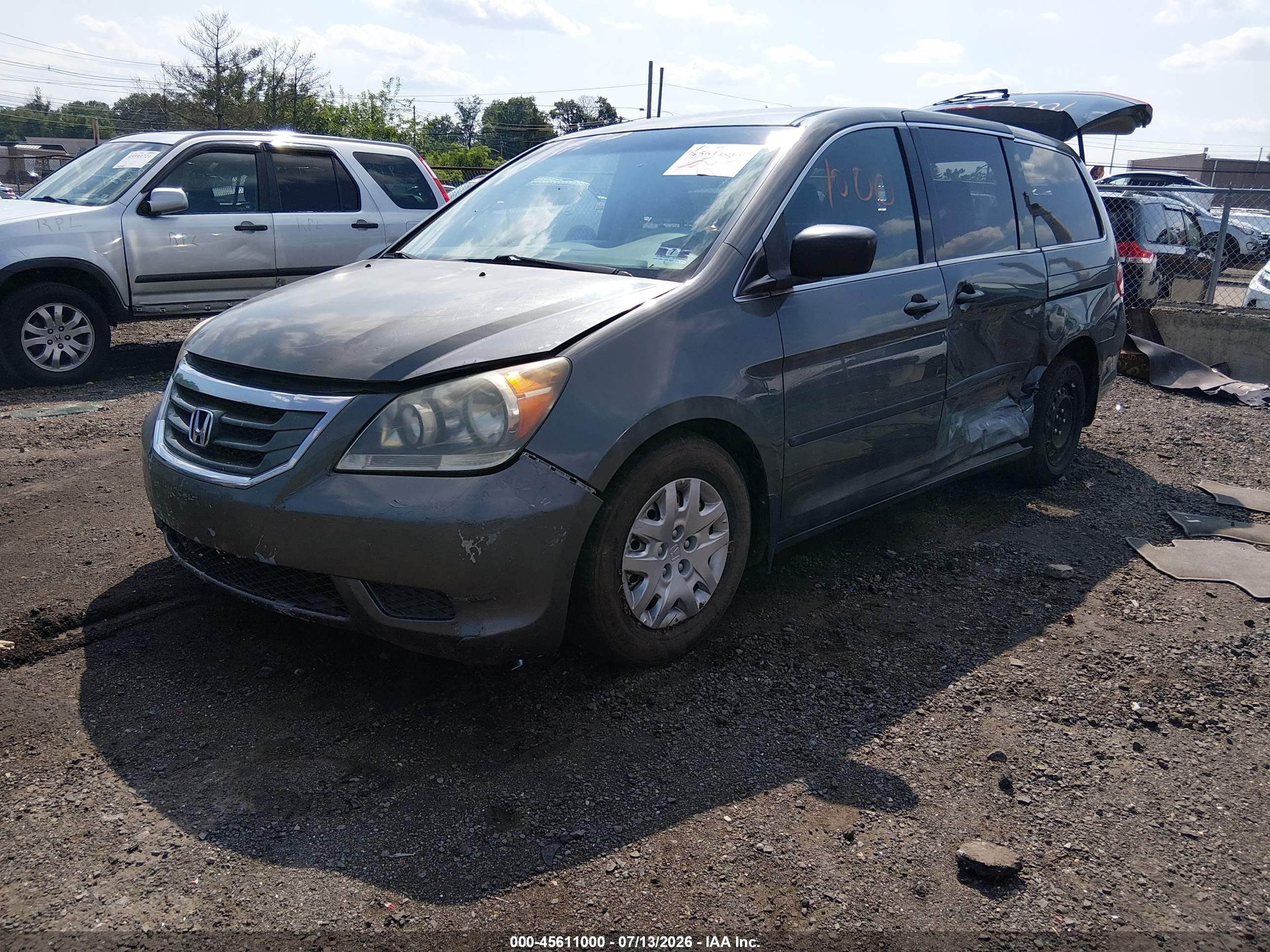2008 Honda Odyssey Lx Серый vin: 5FNRL38298B069305