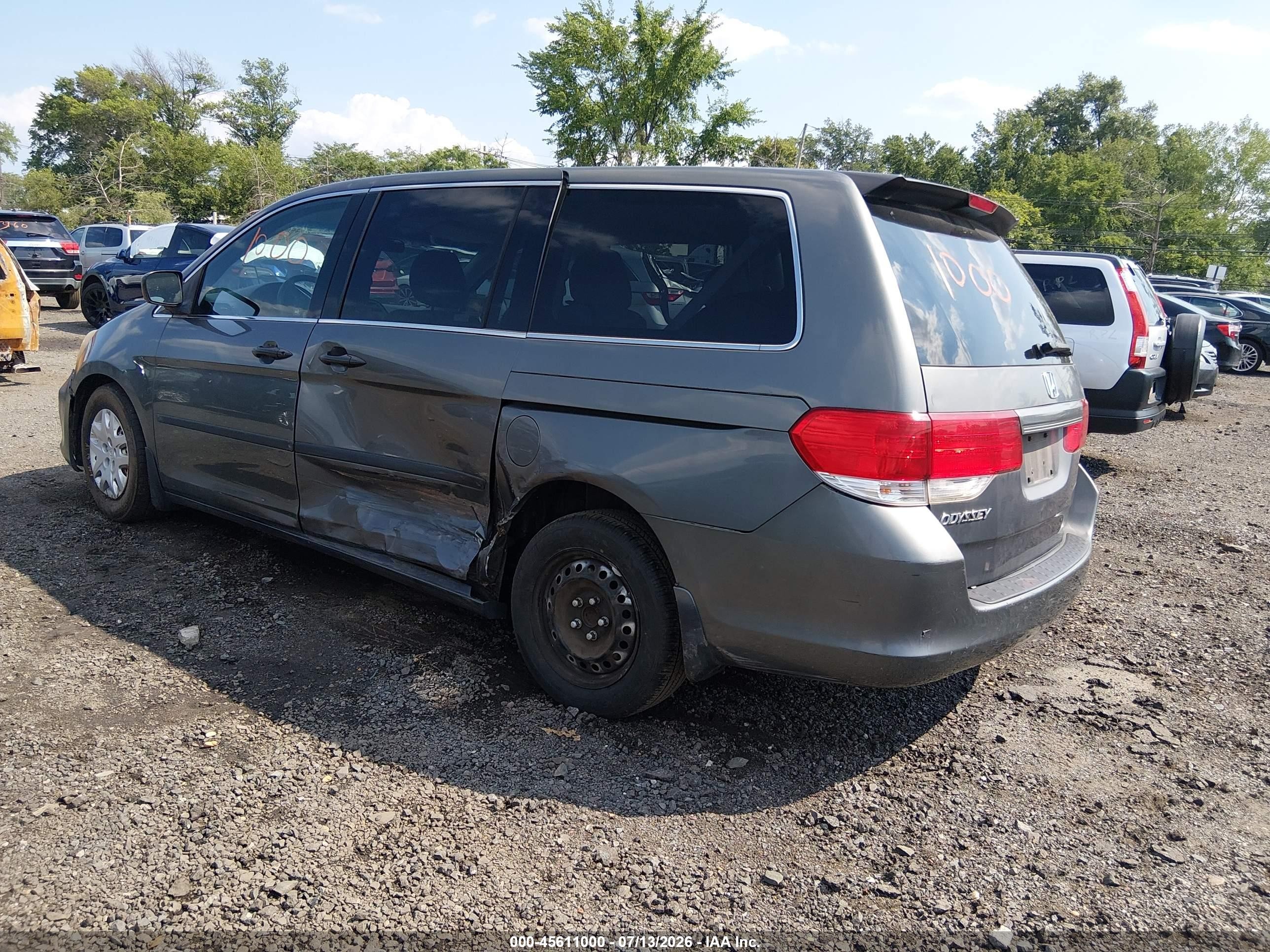2008 Honda Odyssey Lx Серый vin: 5FNRL38298B069305