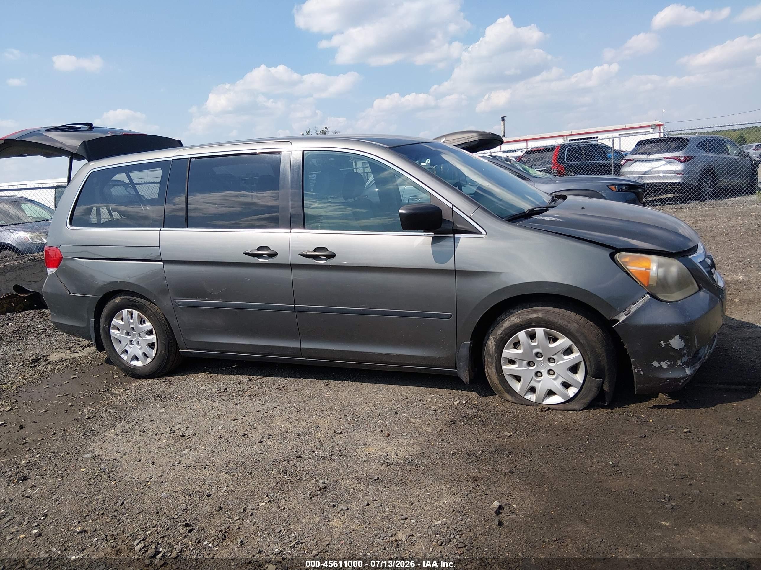 2008 Honda Odyssey Lx Серый vin: 5FNRL38298B069305