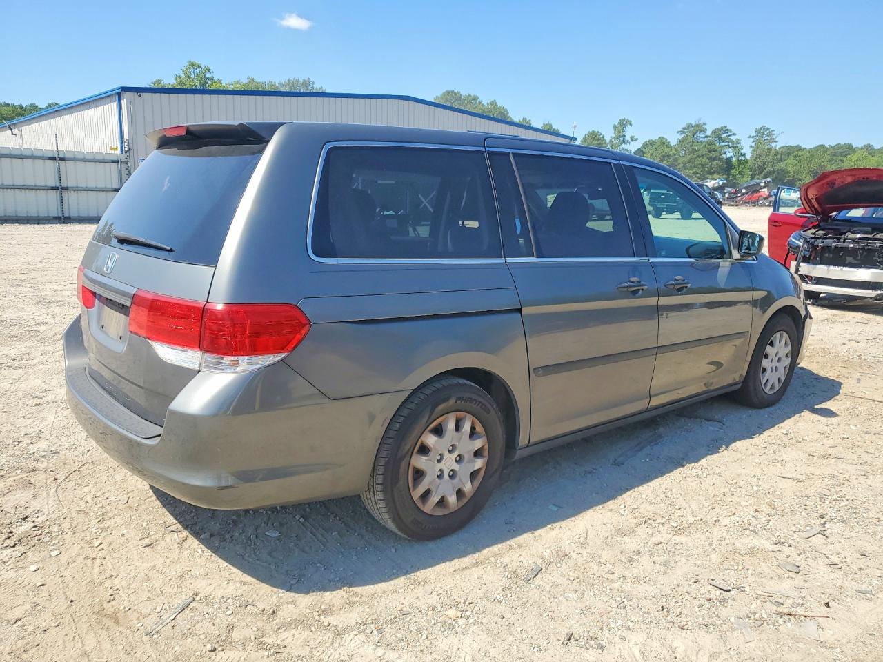 2008 Honda Odyssey Lx Gray vin: 5FNRL38298B107731