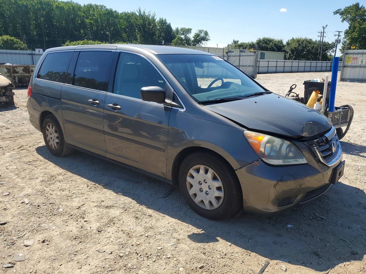 2008 Honda Odyssey Lx Gray vin: 5FNRL38298B107731
