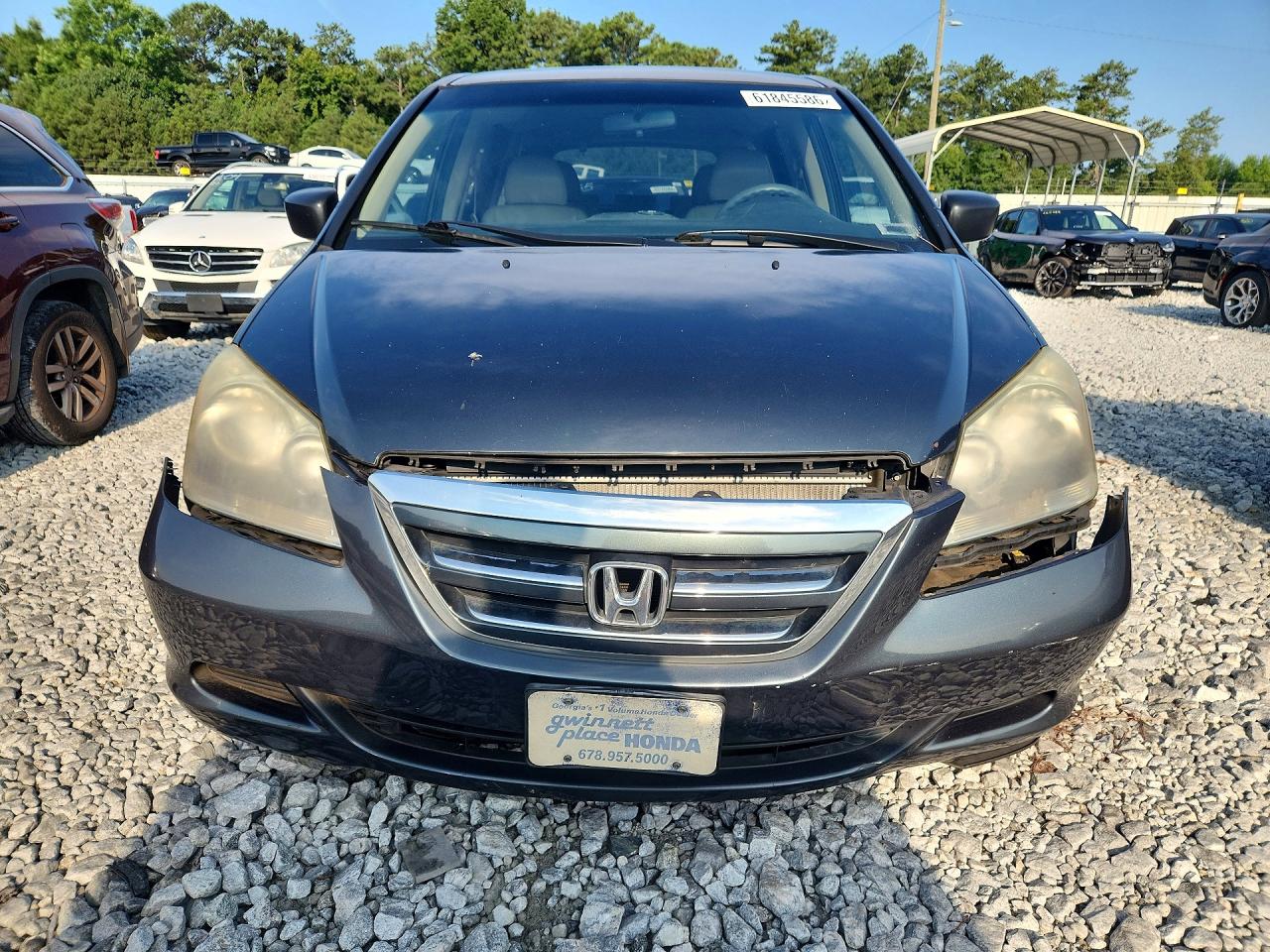 2005 Honda Odyssey Lx Gray vin: 5FNRL382X5B130978