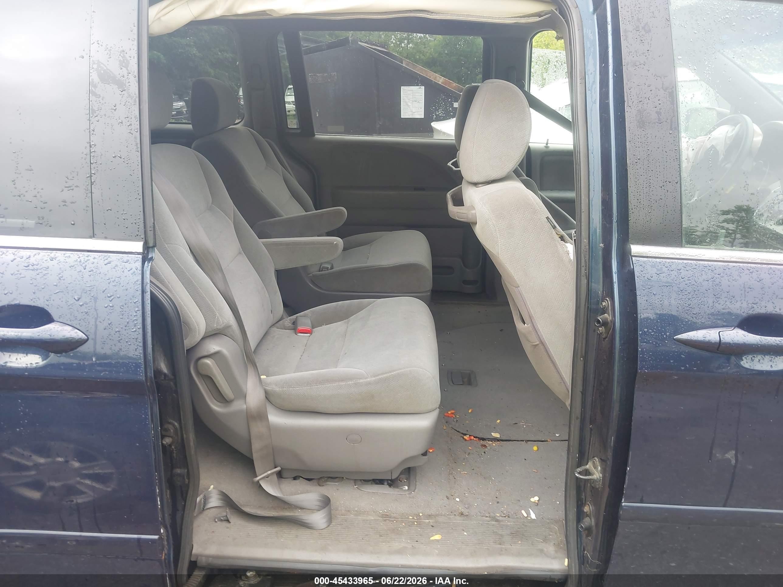 2009 Honda Odyssey Lx Black vin: 5FNRL382X9B023127
