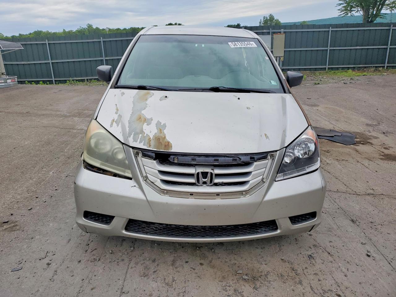 2009 Honda Odyssey Lx Silver vin: 5FNRL382X9B026061