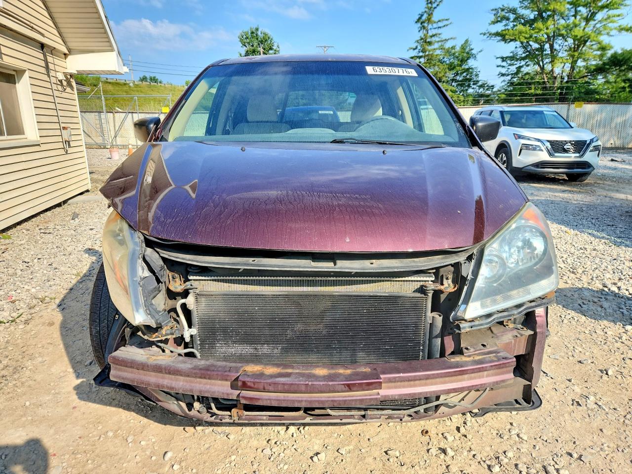 2009 Honda Odyssey Lx Burgundy vin: 5FNRL382X9B044995