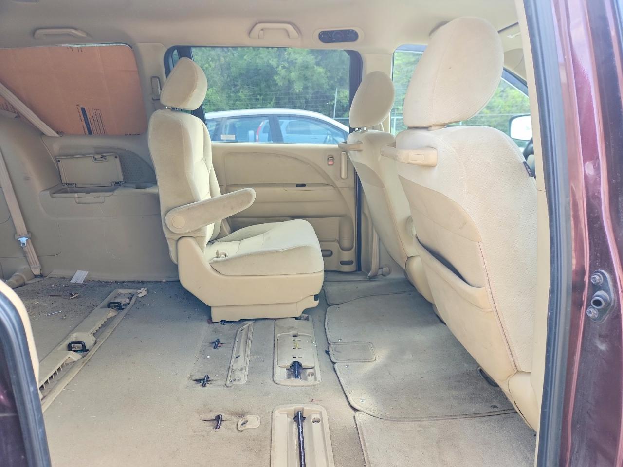 2009 Honda Odyssey Lx Burgundy vin: 5FNRL382X9B044995