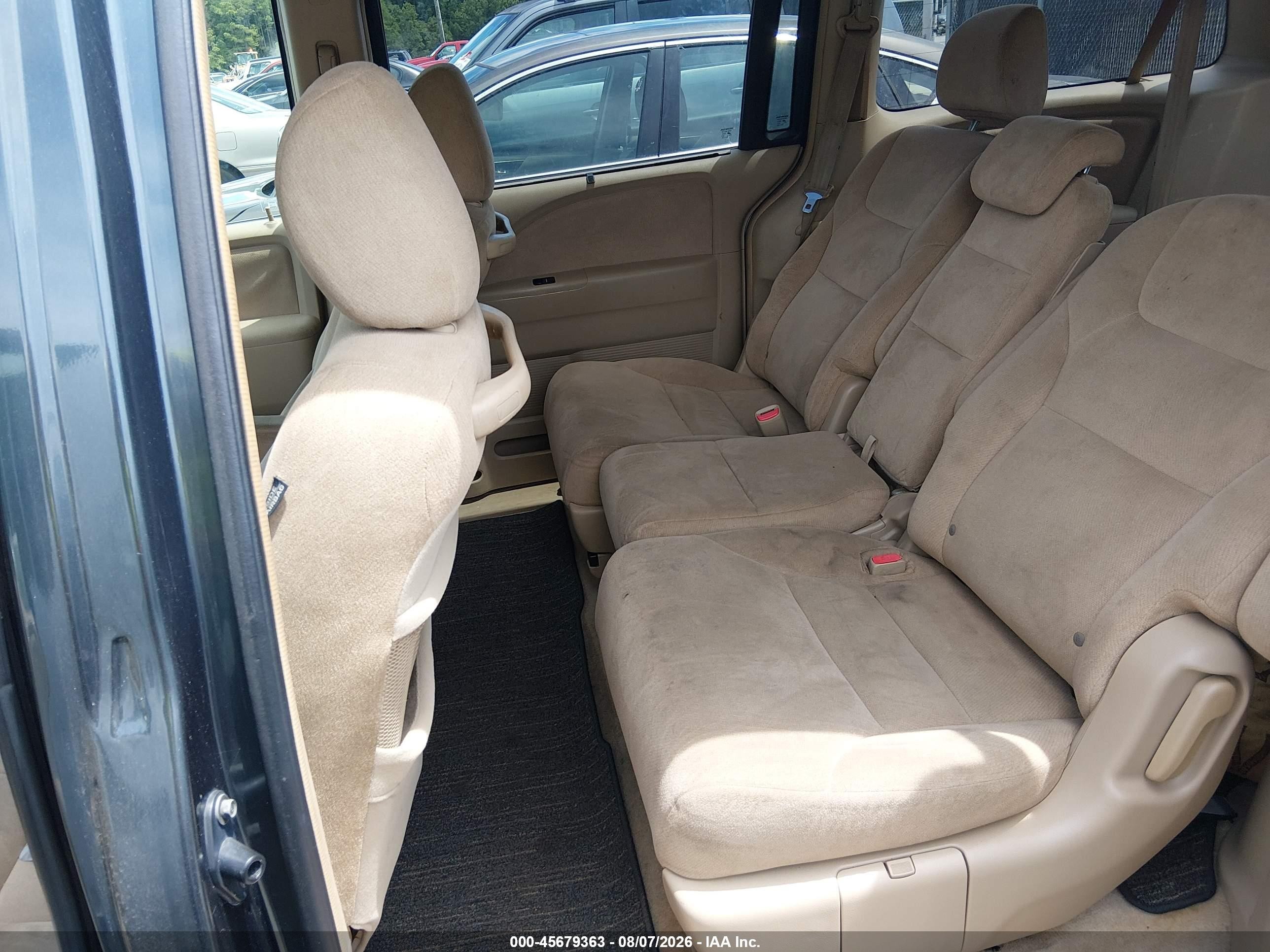 2005 Honda Odyssey Ex Gray vin: 5FNRL38405B116444