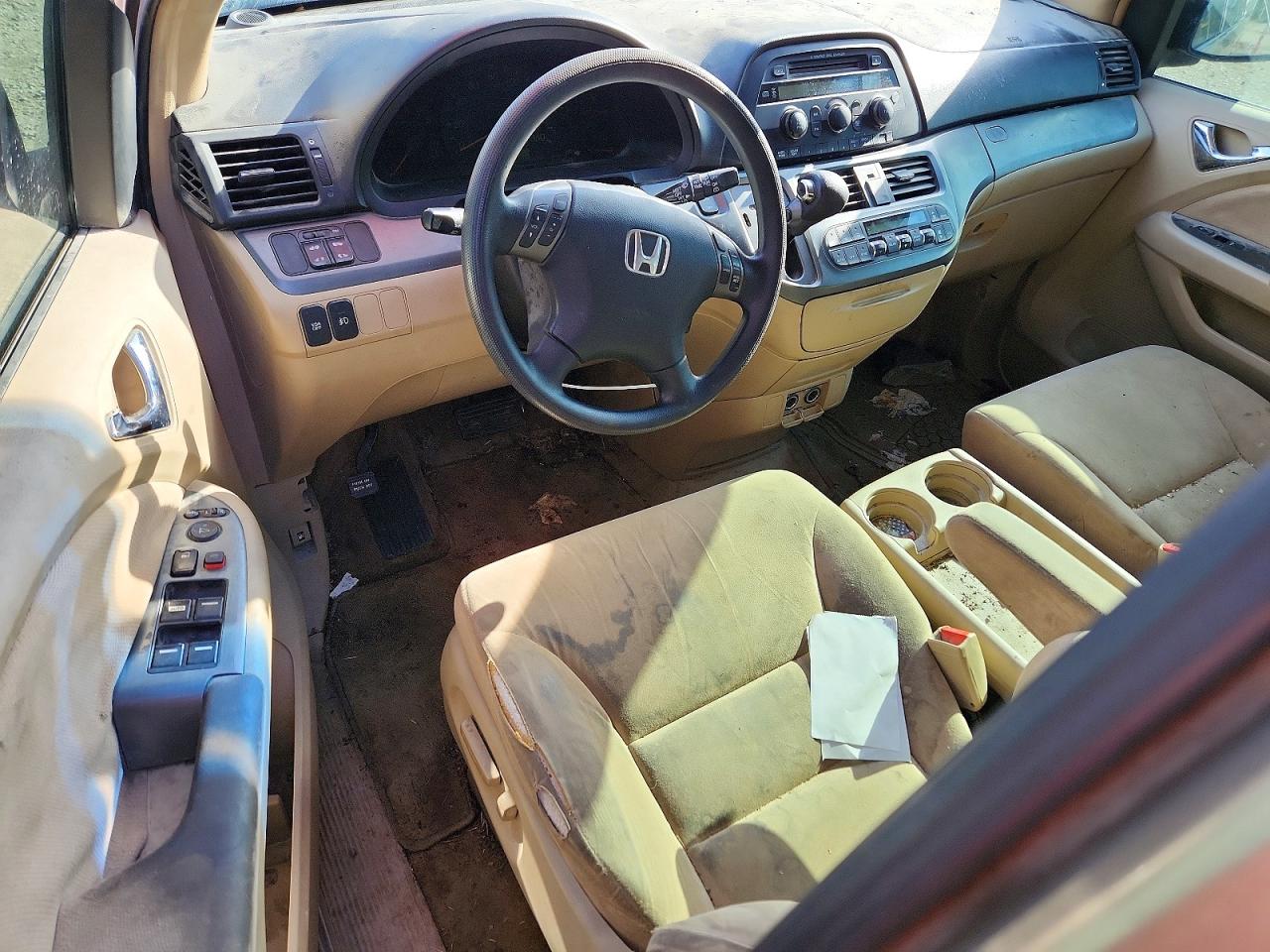 2006 Honda Odyssey Ex Желто-коричневый vin: 5FNRL38406B067120