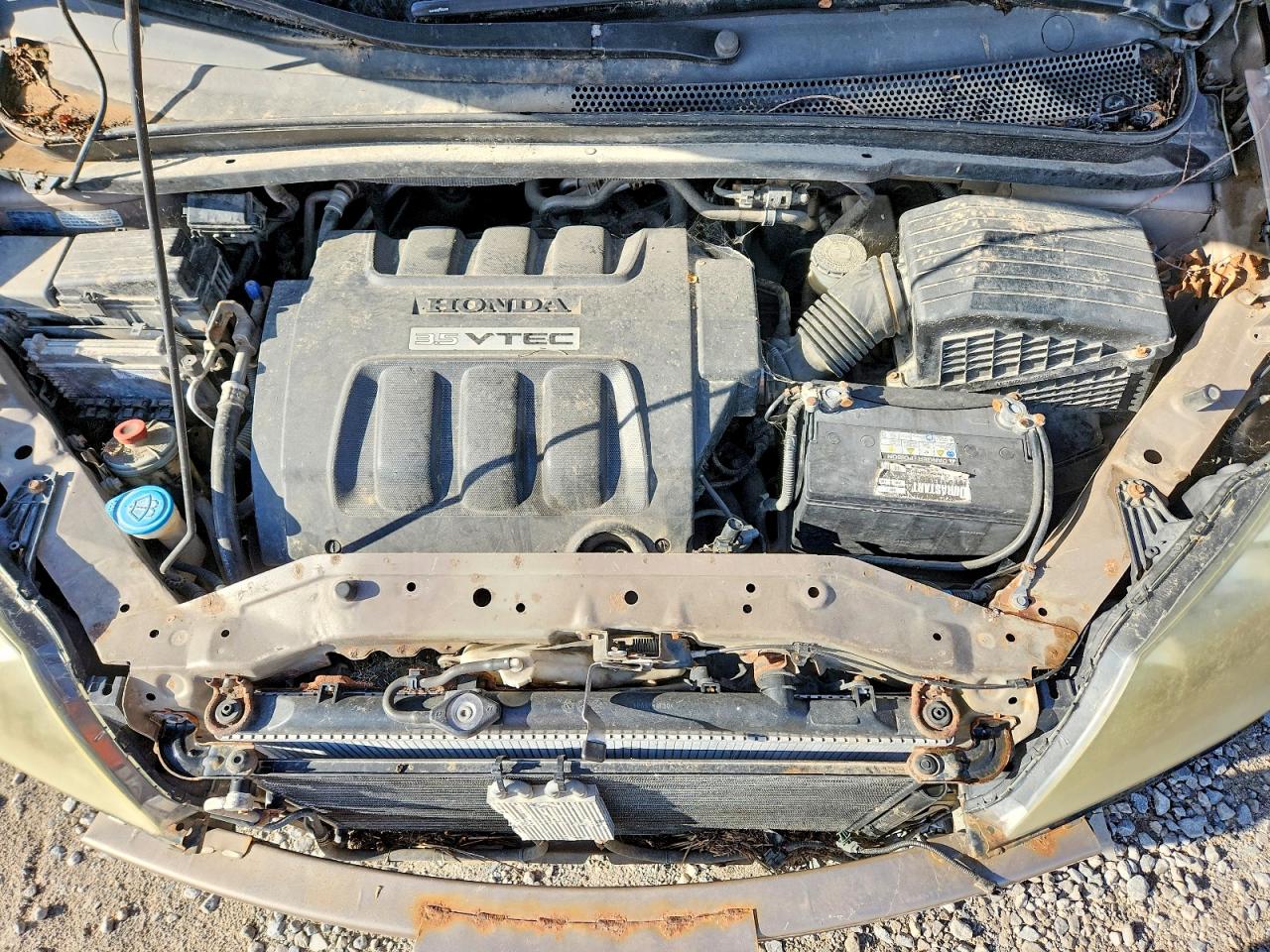 2006 Honda Odyssey Ex Желто-коричневый vin: 5FNRL38406B067120