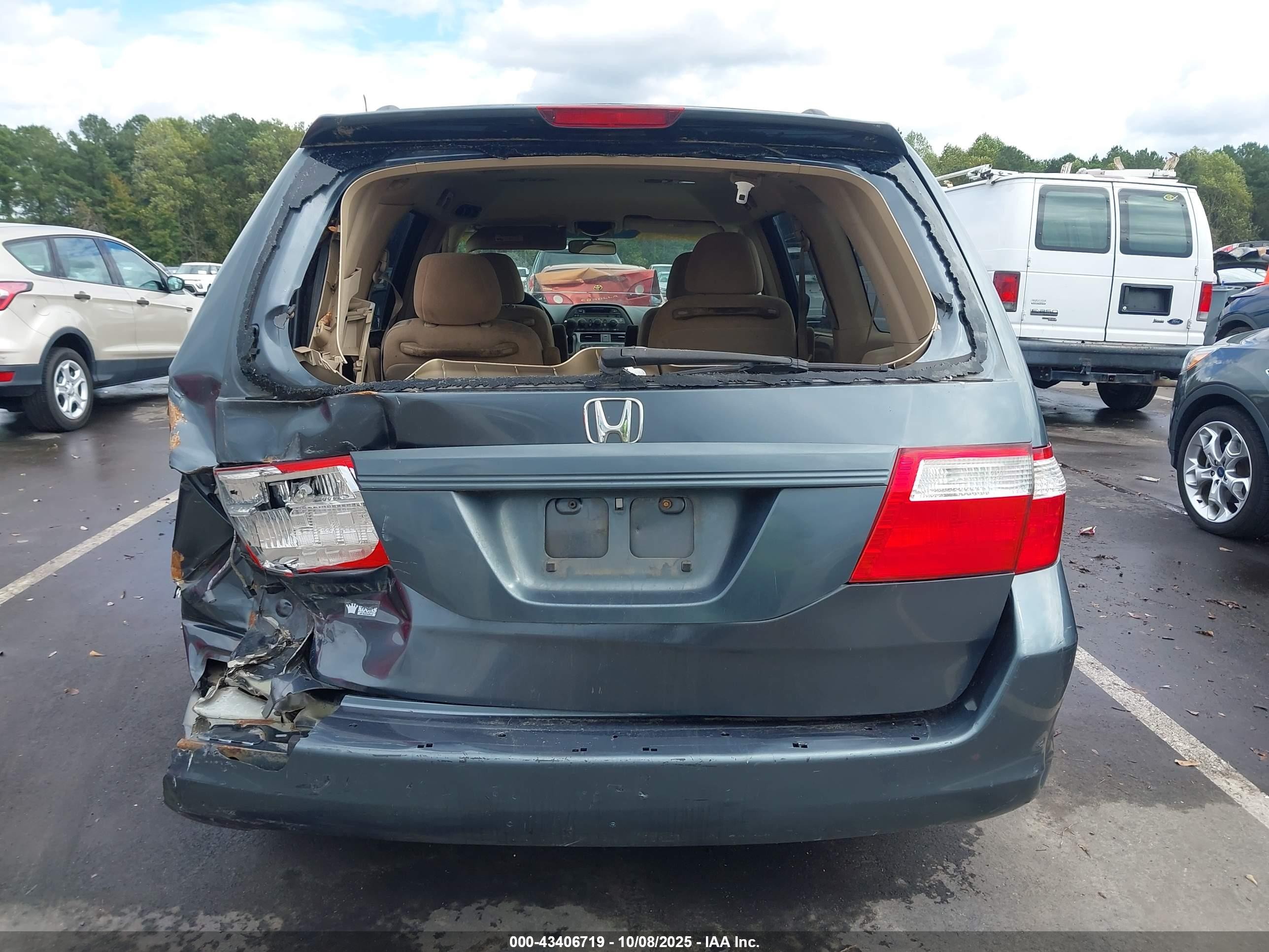 2006 Honda Odyssey Ex Gray vin: 5FNRL38406B402988