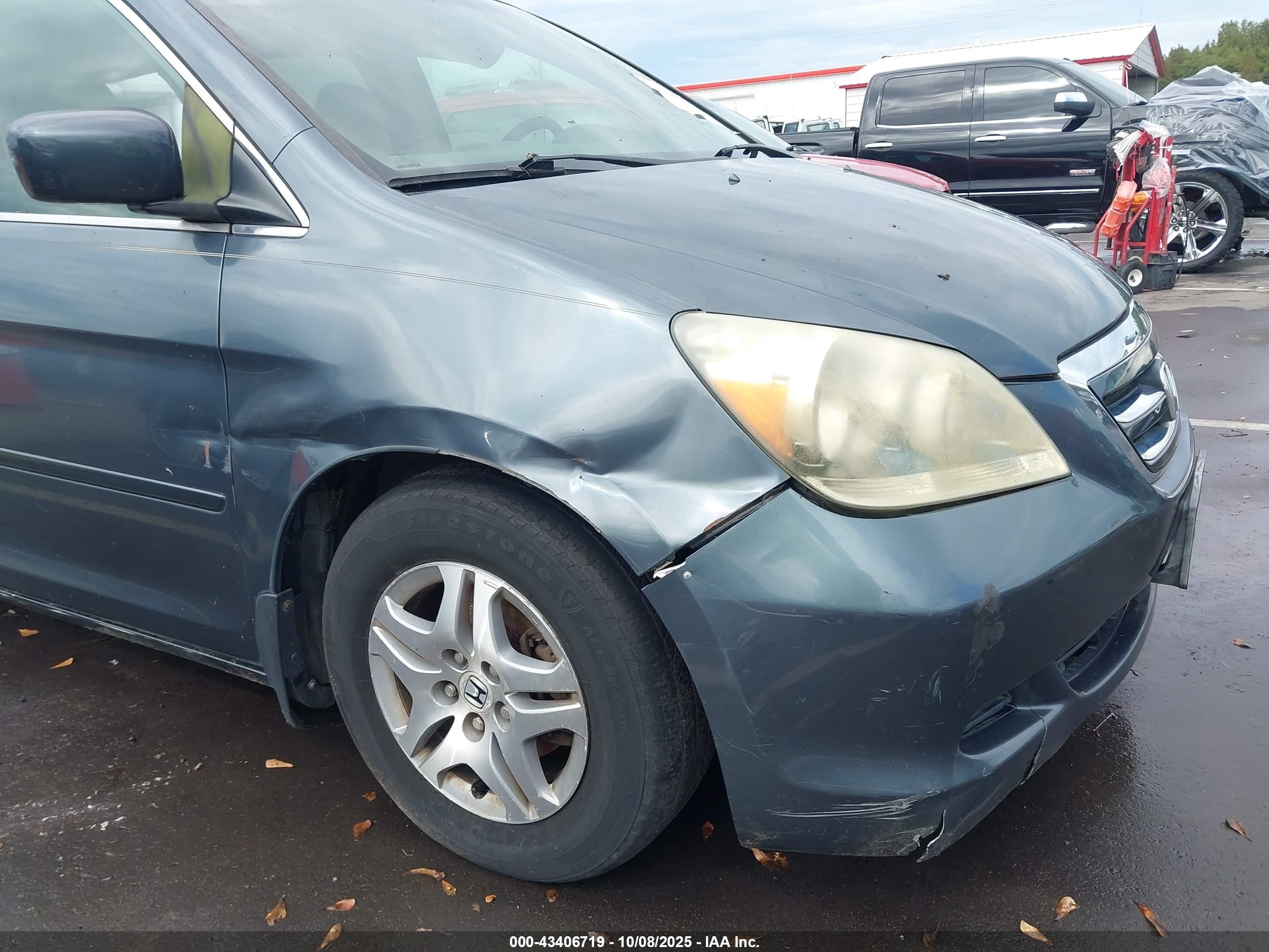 2006 Honda Odyssey Ex Gray vin: 5FNRL38406B402988