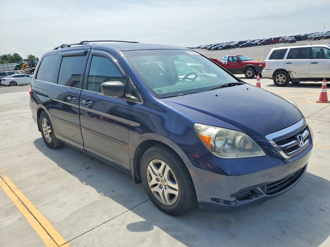 2007 Honda Odyssey Ex Blue vin: 5FNRL38407B010854