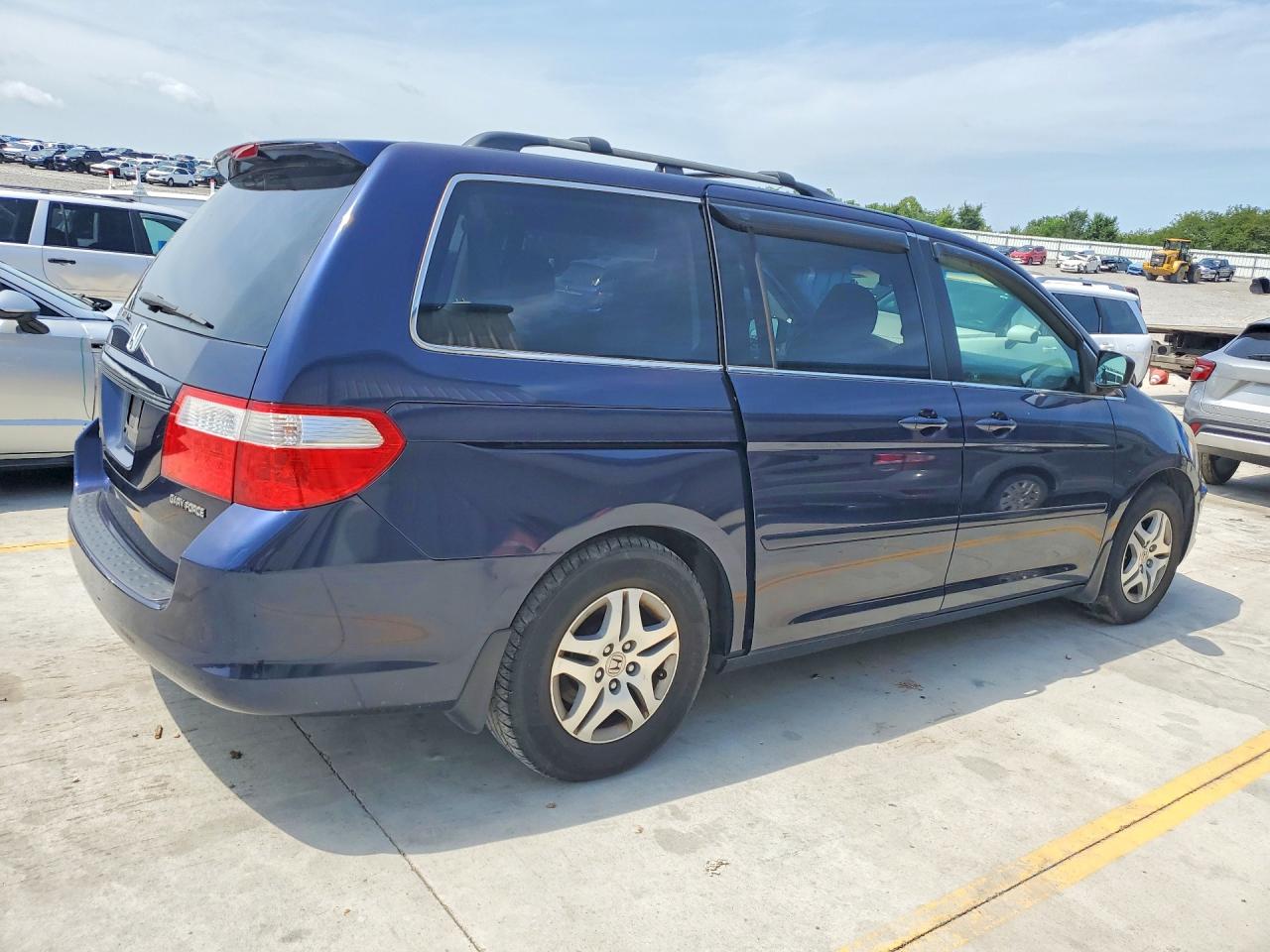 2007 Honda Odyssey Ex Blue vin: 5FNRL38407B010854