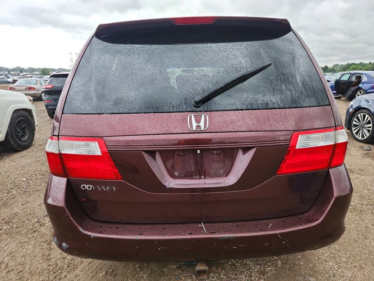 2007 Honda Odyssey Ex Maroon vin: 5FNRL38407B040209