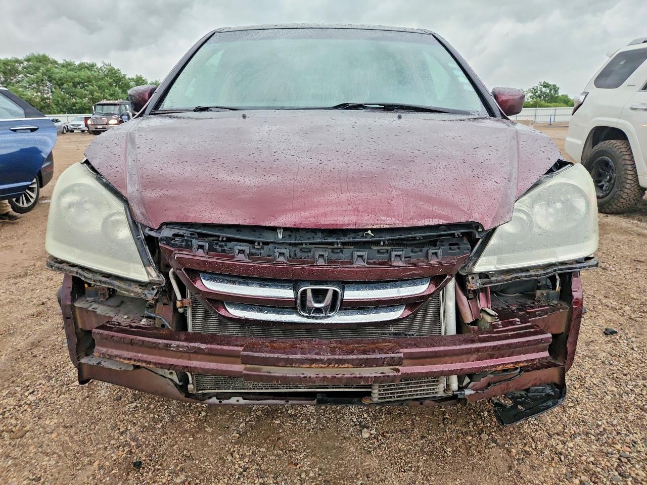 2007 Honda Odyssey Ex Maroon vin: 5FNRL38407B040209