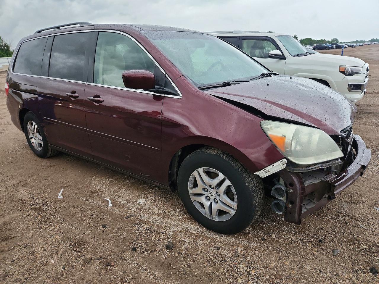 2007 Honda Odyssey Ex Maroon vin: 5FNRL38407B040209
