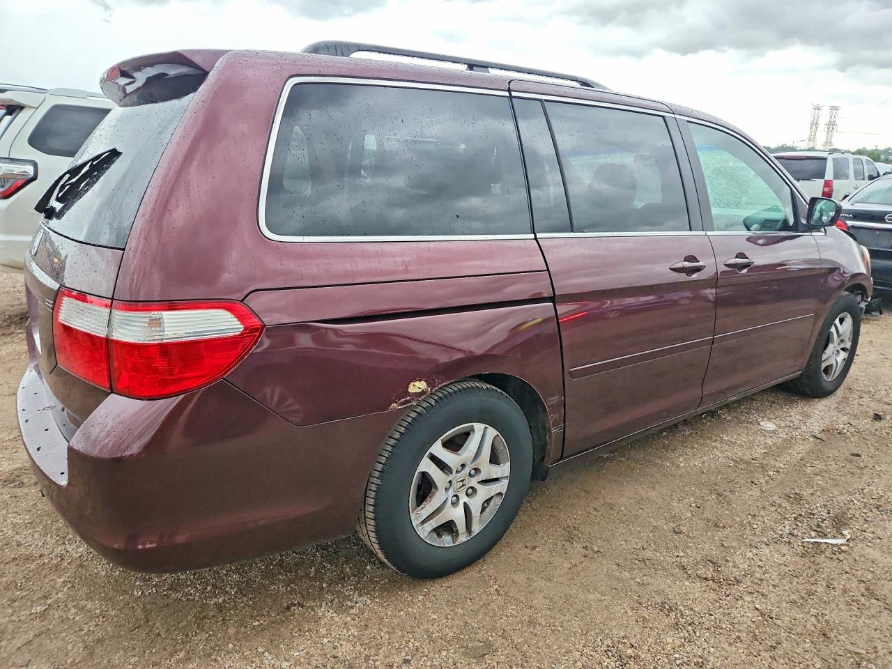 2007 Honda Odyssey Ex Maroon vin: 5FNRL38407B040209