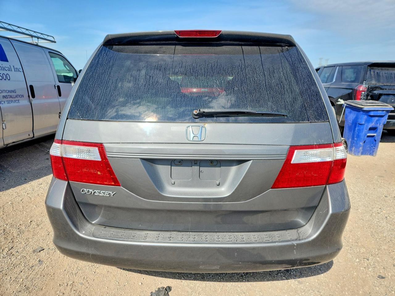 2007 Honda Odyssey Ex Gray vin: 5FNRL38407B074179