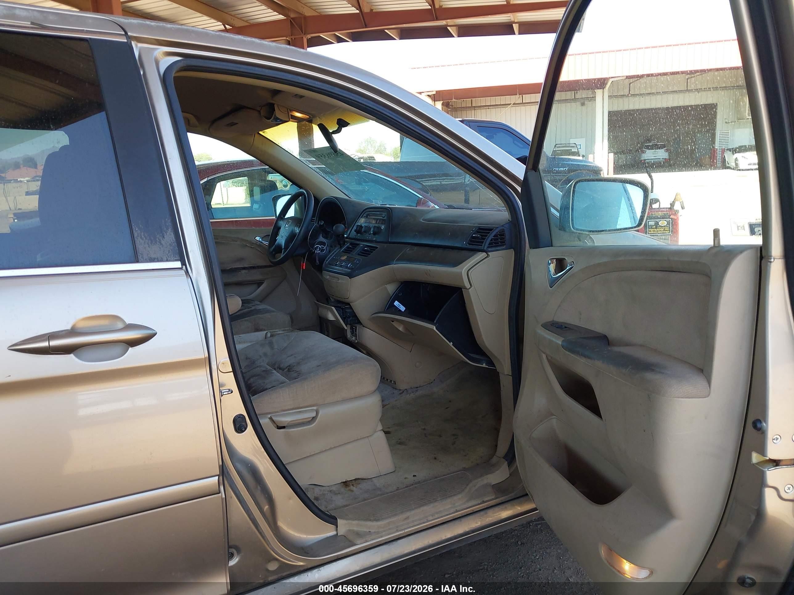 2007 Honda Odyssey Ex Gray vin: 5FNRL38407B409795
