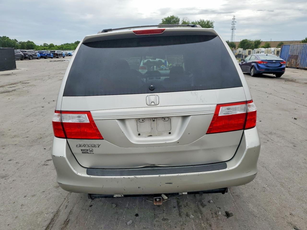 2007 Honda Odyssey Ex White vin: 5FNRL38407B431814
