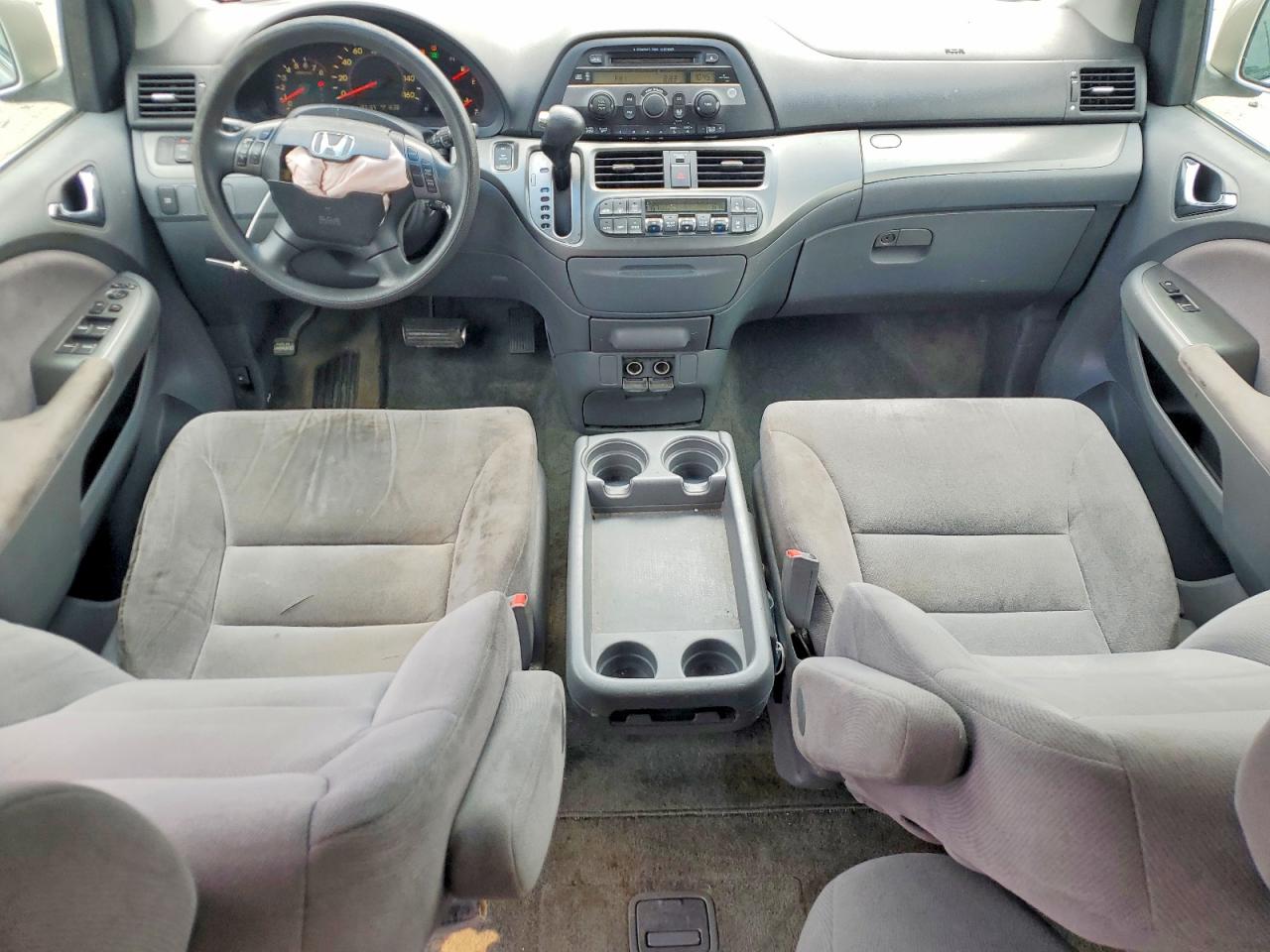 2007 Honda Odyssey Ex White vin: 5FNRL38407B431814