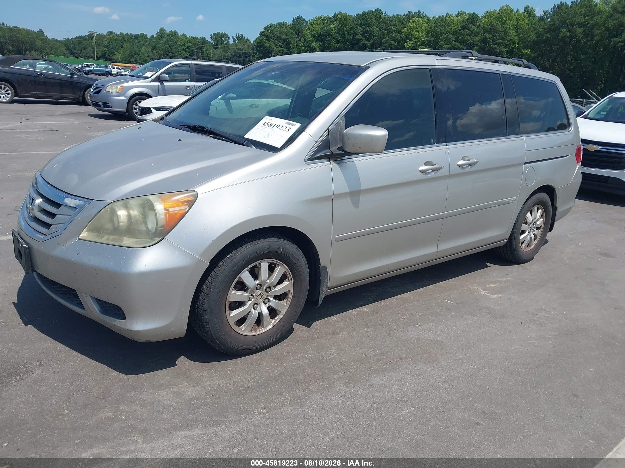 2008 Honda Odyssey Ex Серый vin: 5FNRL38408B033424