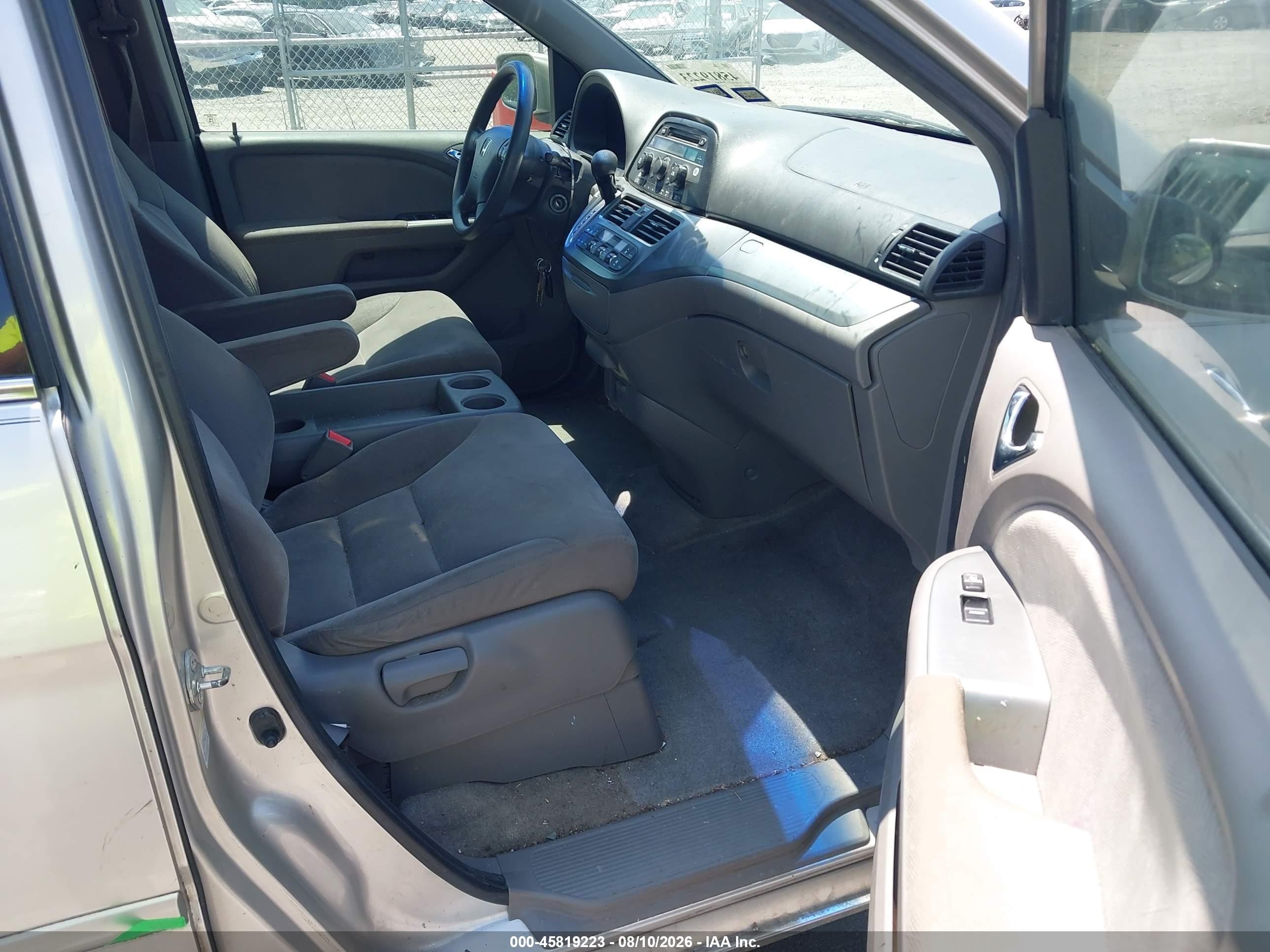2008 Honda Odyssey Ex Серый vin: 5FNRL38408B033424