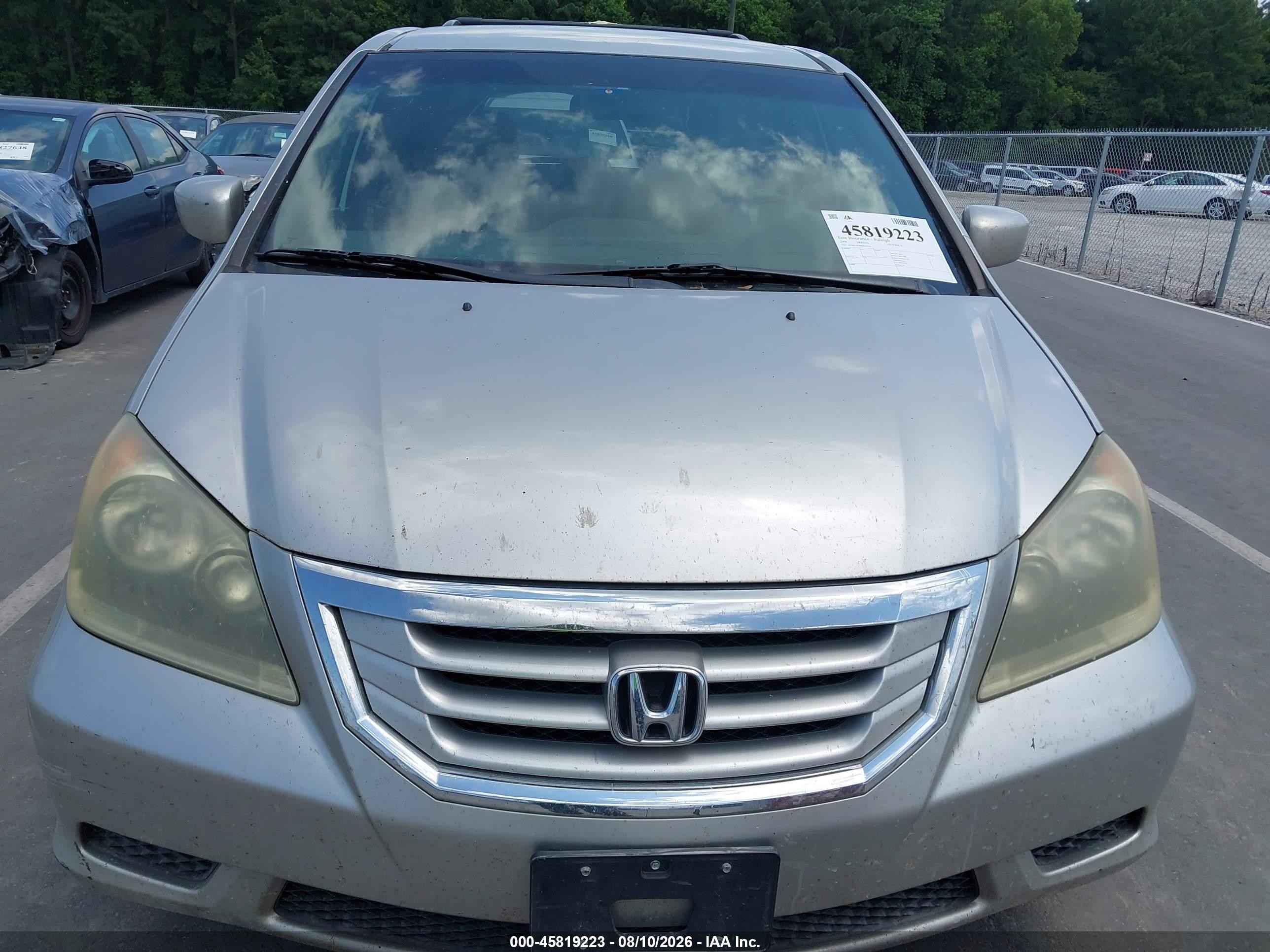 2008 Honda Odyssey Ex Серый vin: 5FNRL38408B033424