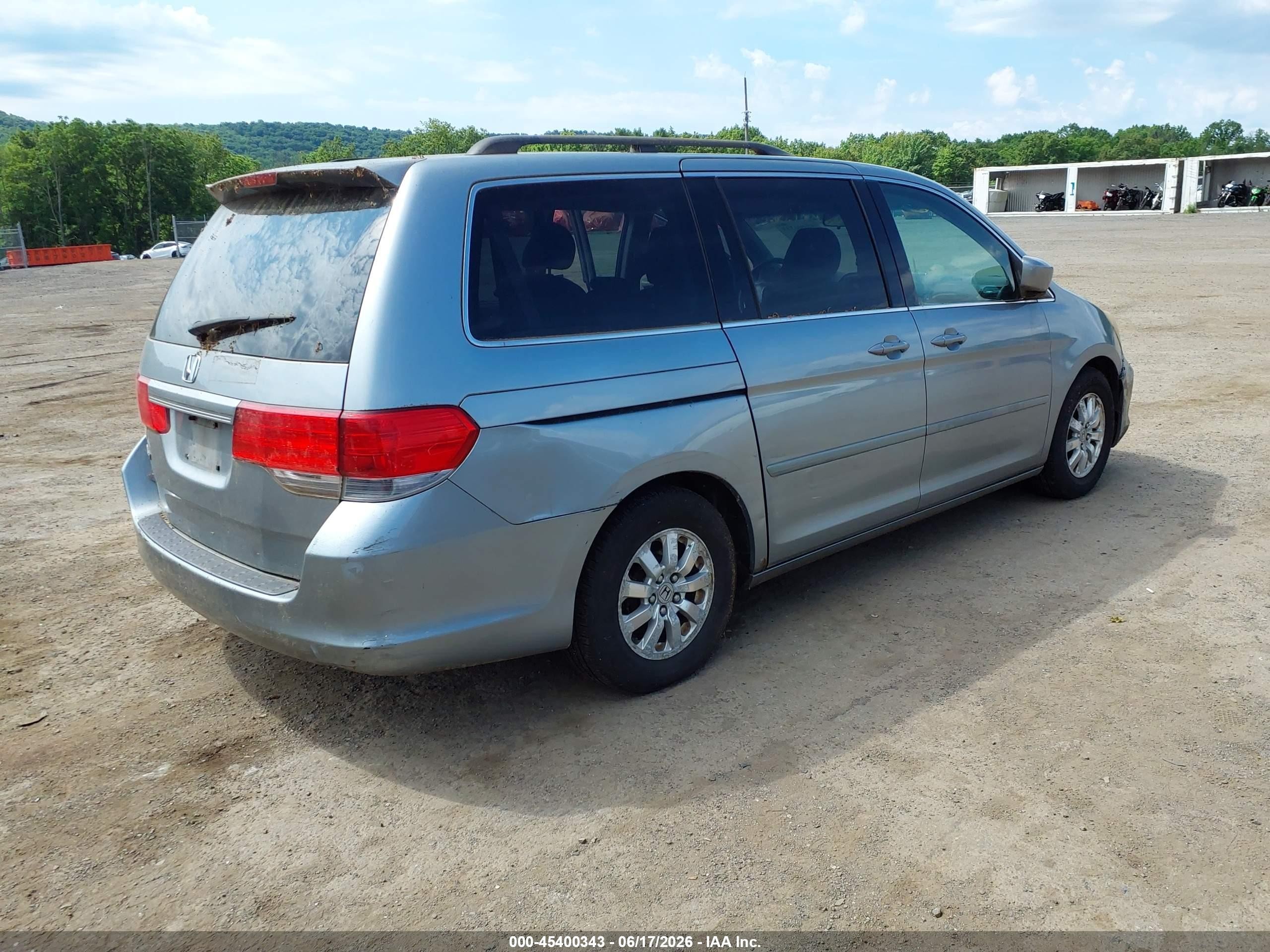 2008 Honda Odyssey Ex Blue vin: 5FNRL38408B086477