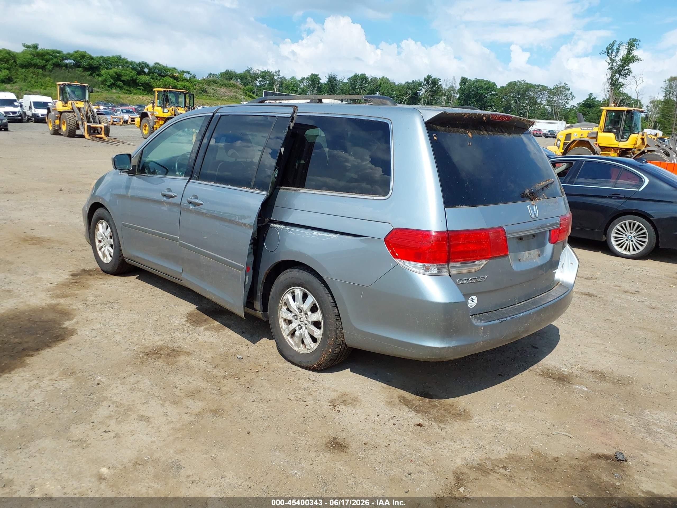 2008 Honda Odyssey Ex Blue vin: 5FNRL38408B086477