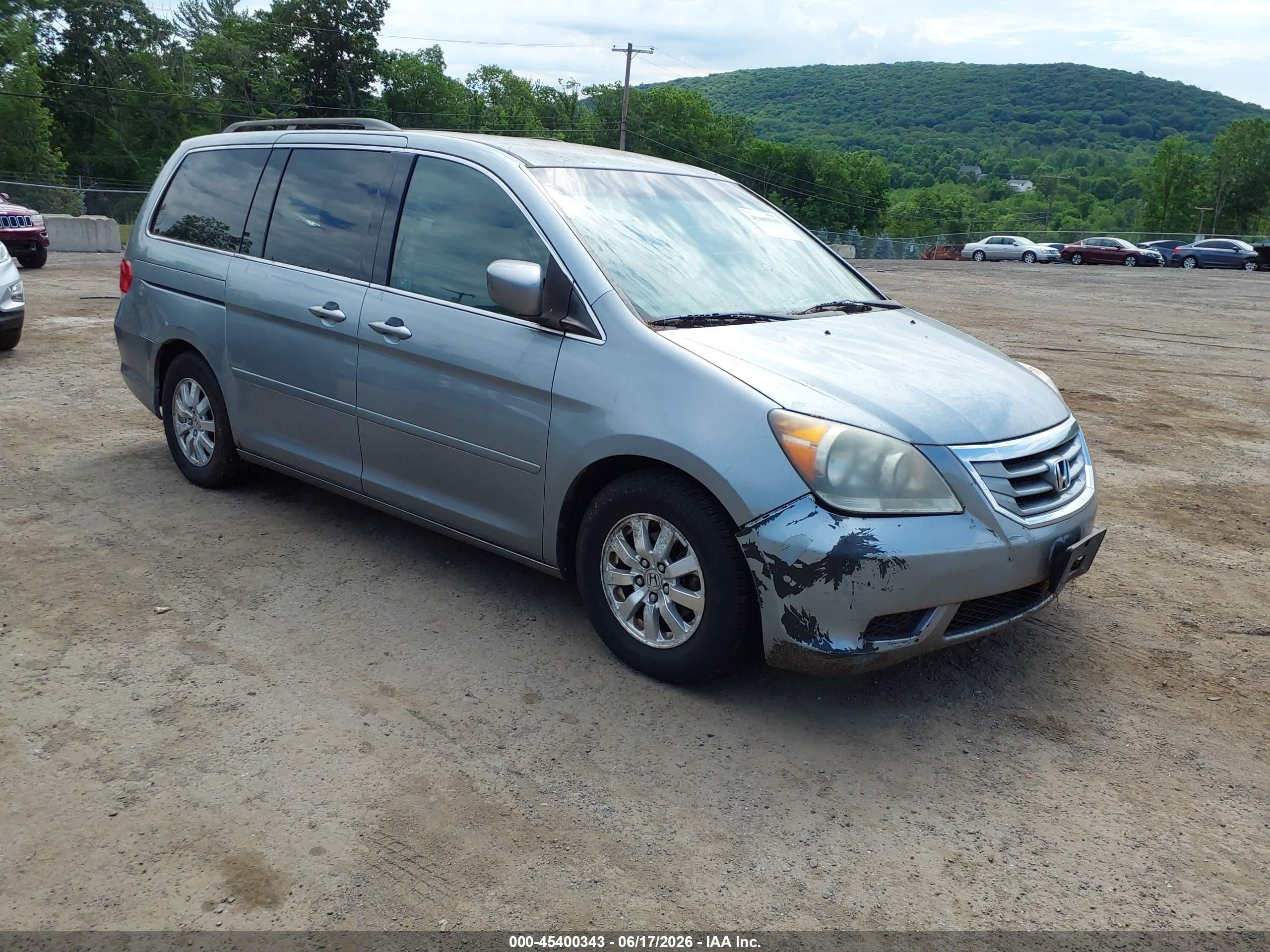 2008 Honda Odyssey Ex Blue vin: 5FNRL38408B086477